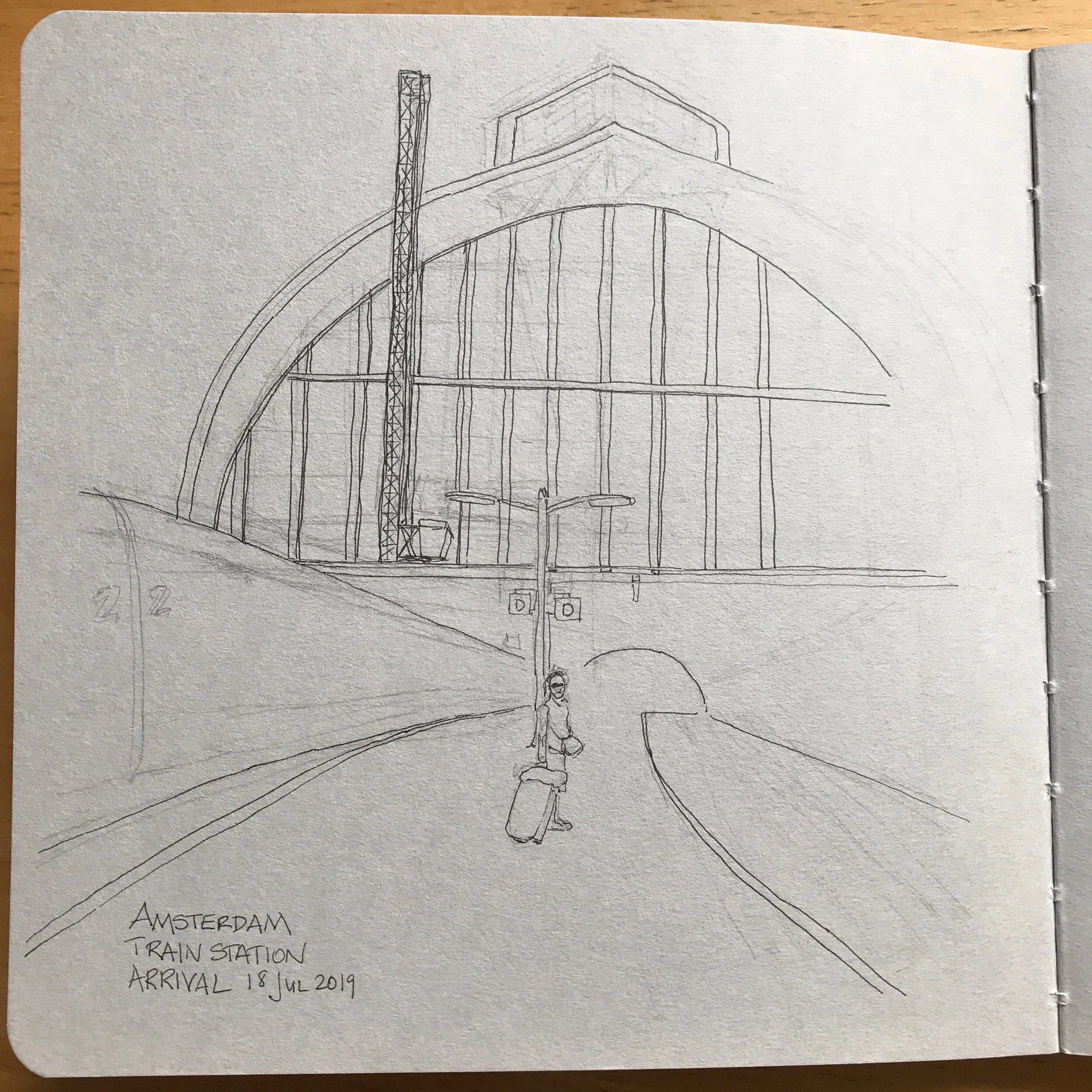 Drawing Amsterdam Dailies, Day 1 - 01 October 2020
