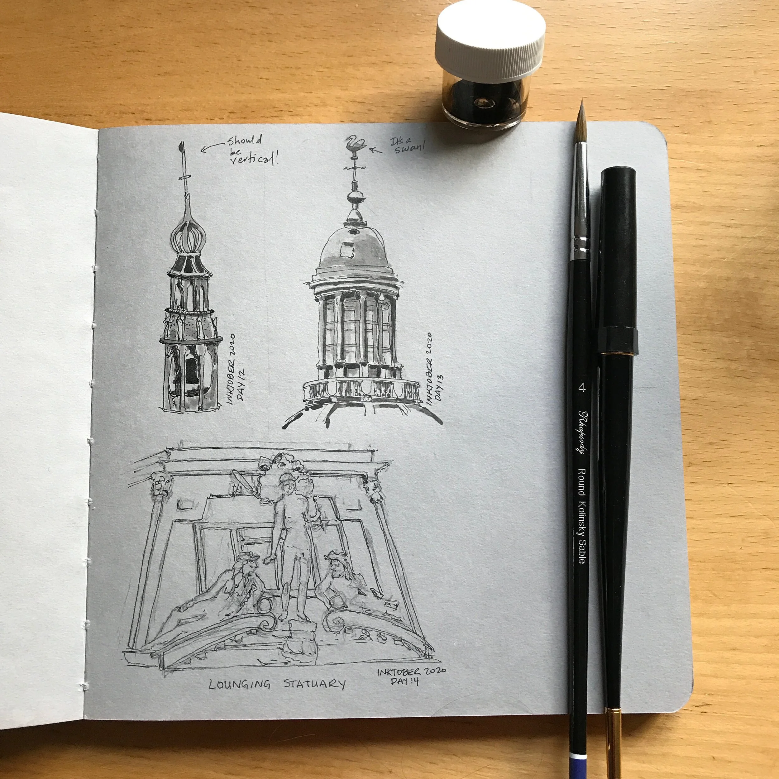 Drawing Amsterdam Dailies, Day 14 - 14 October 2020