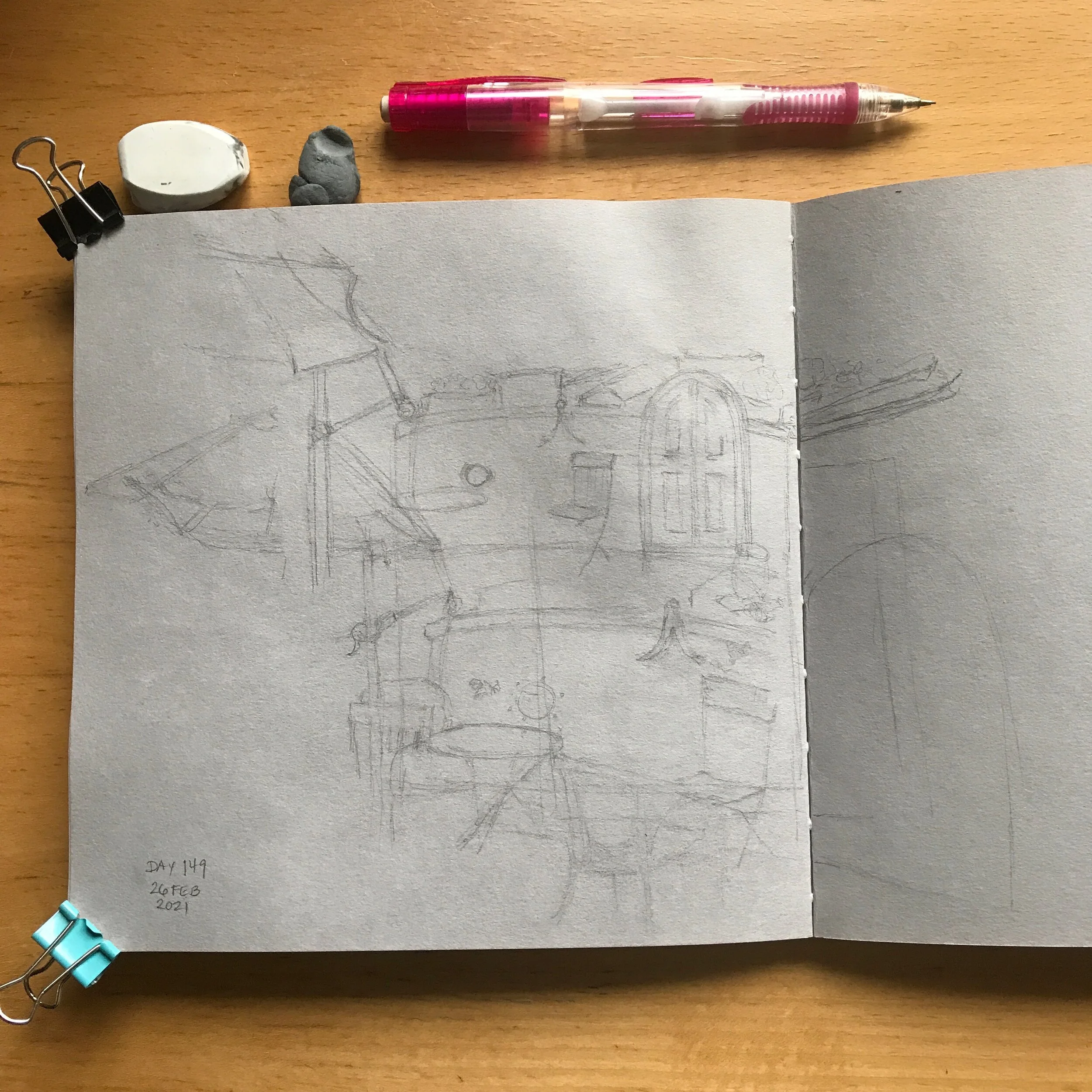 Drawing Amsterdam Dailies, Day 149 - 26 February 2021