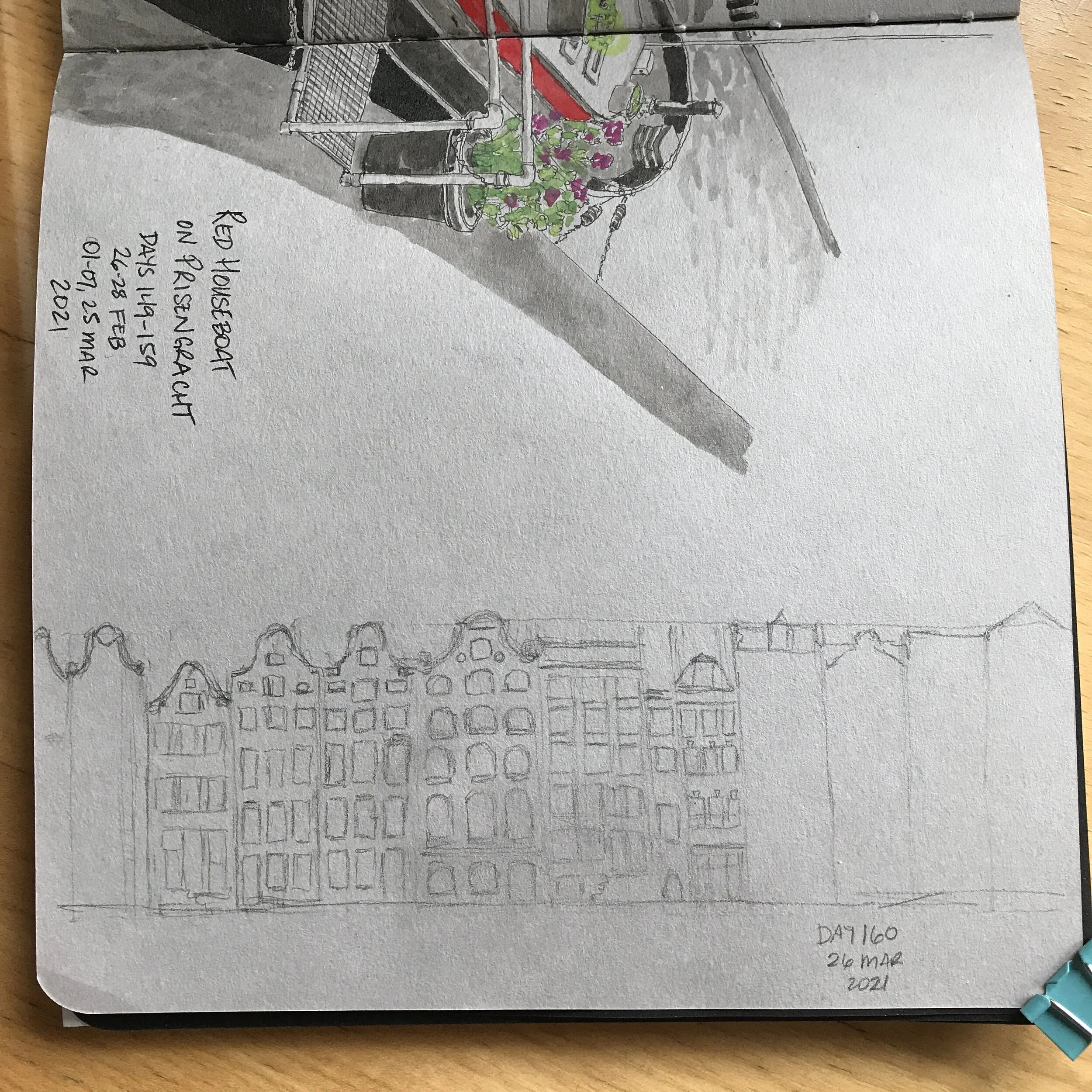 Drawing Amsterdam Dailies, Day 160 - 26 March 2021