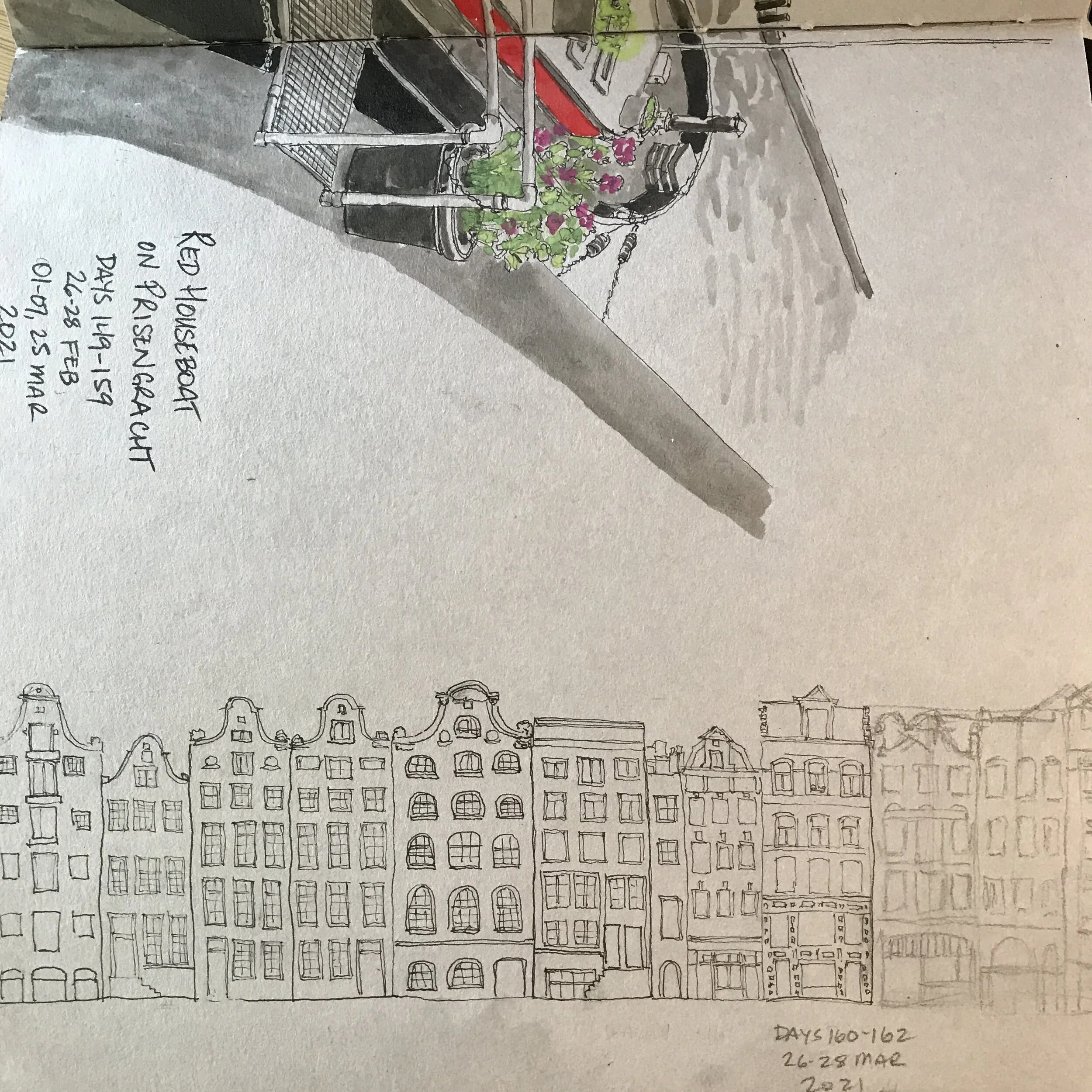 Drawing Amsterdam Dailies, Day 162 - 28 March 2021
