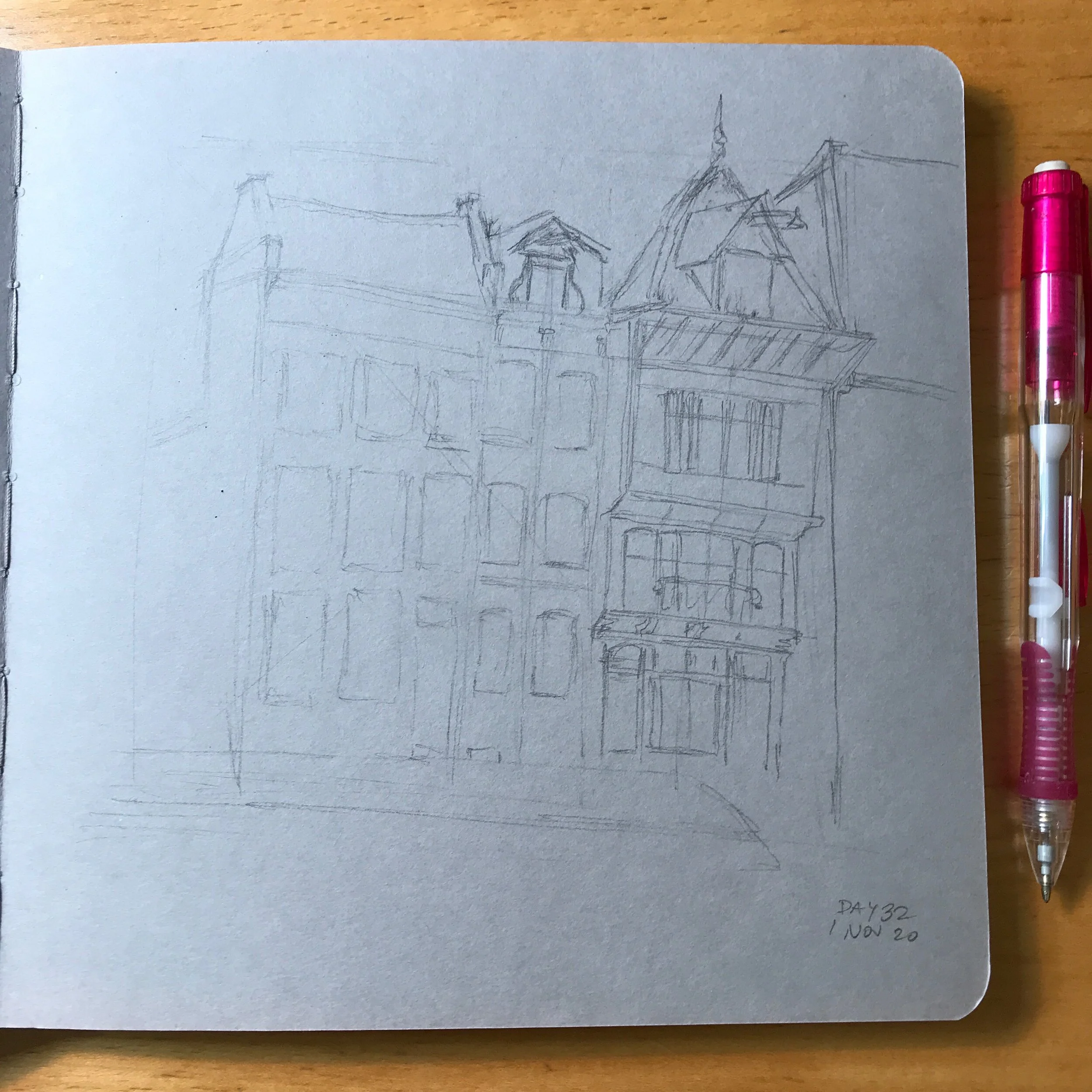 Drawing Amsterdam Dailies, Day 32 - 01 November 2020