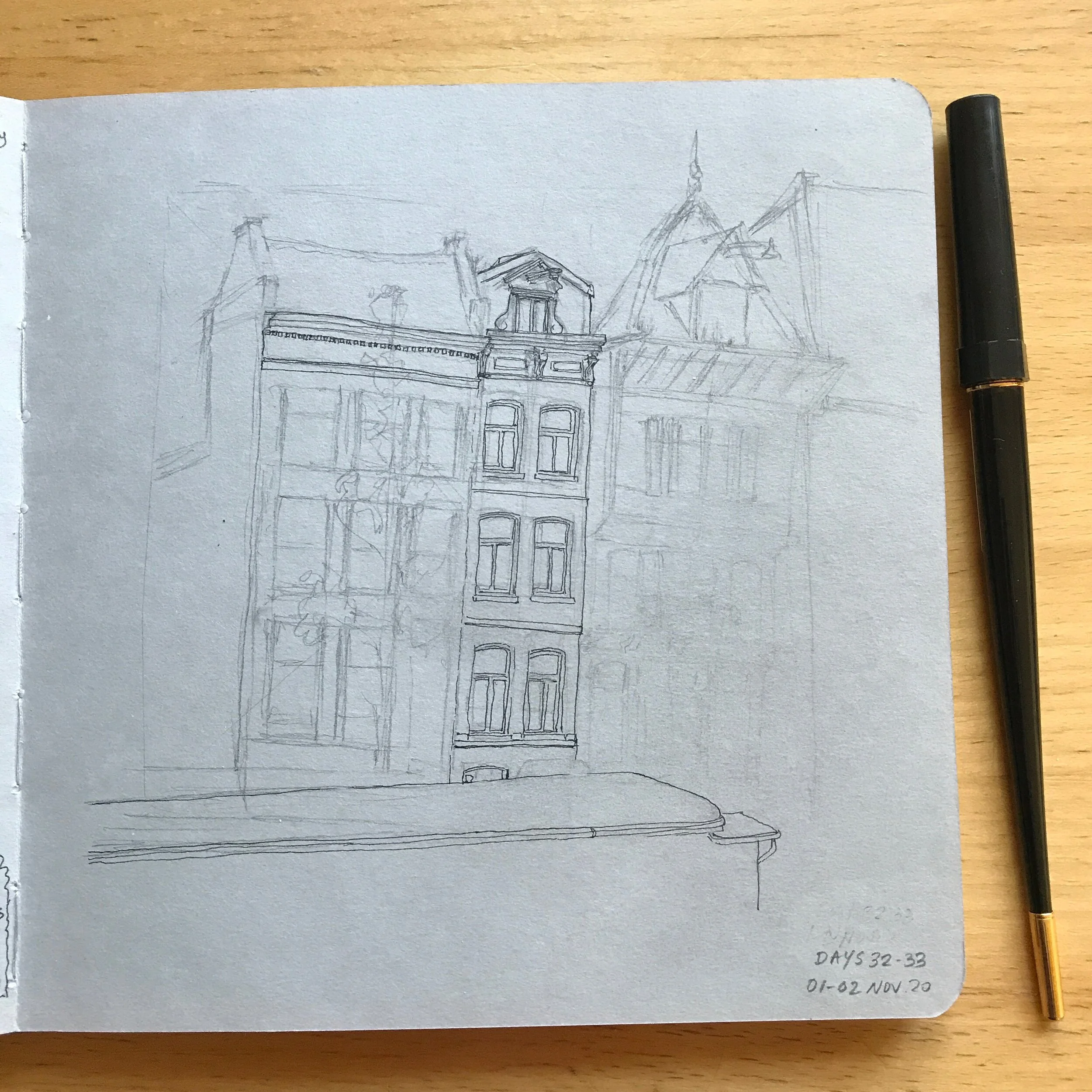 Drawing Amsterdam Dailies, Day 33 - 02 November 2020
