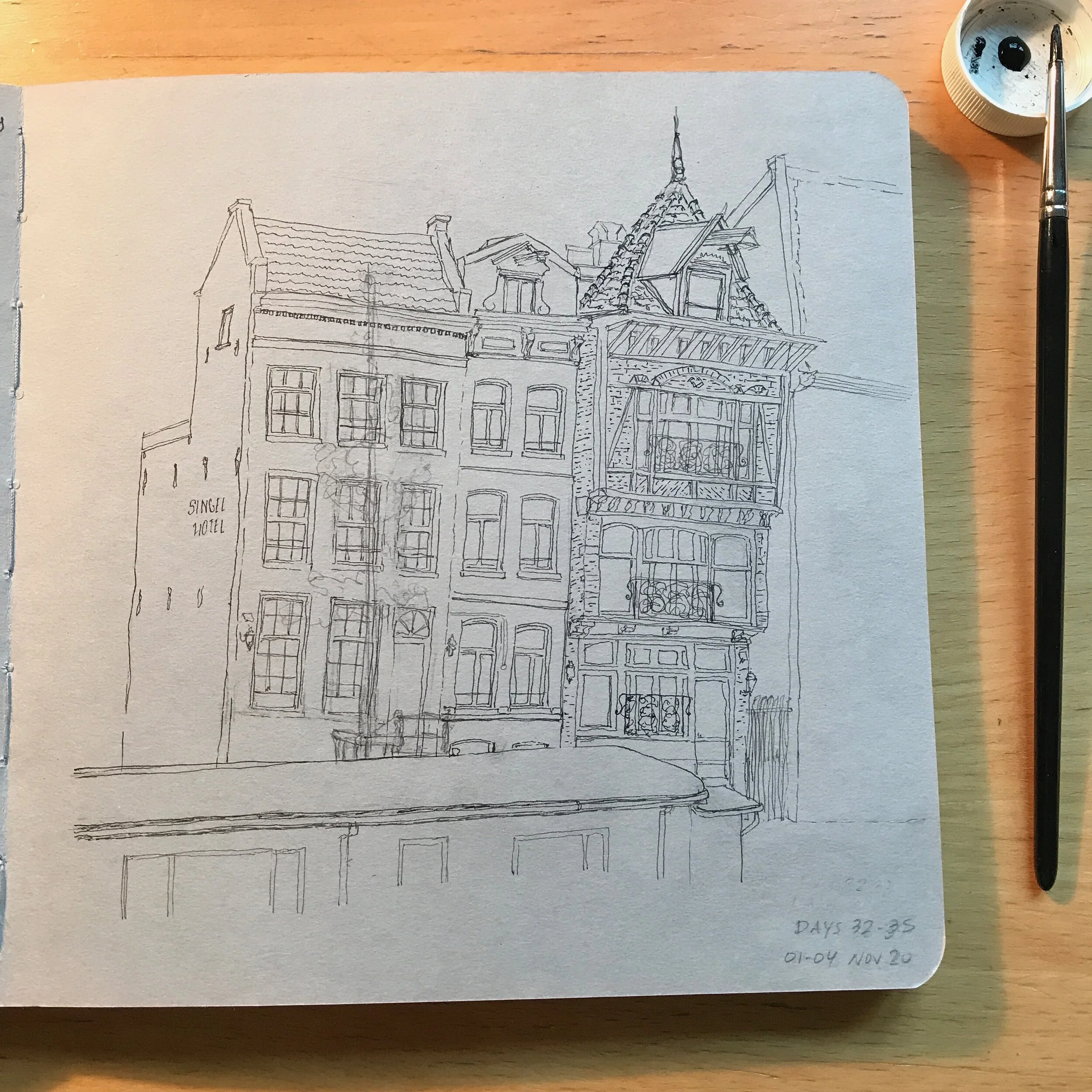 Drawing Amsterdam Dailies, Day 36 - 05 November 2020
