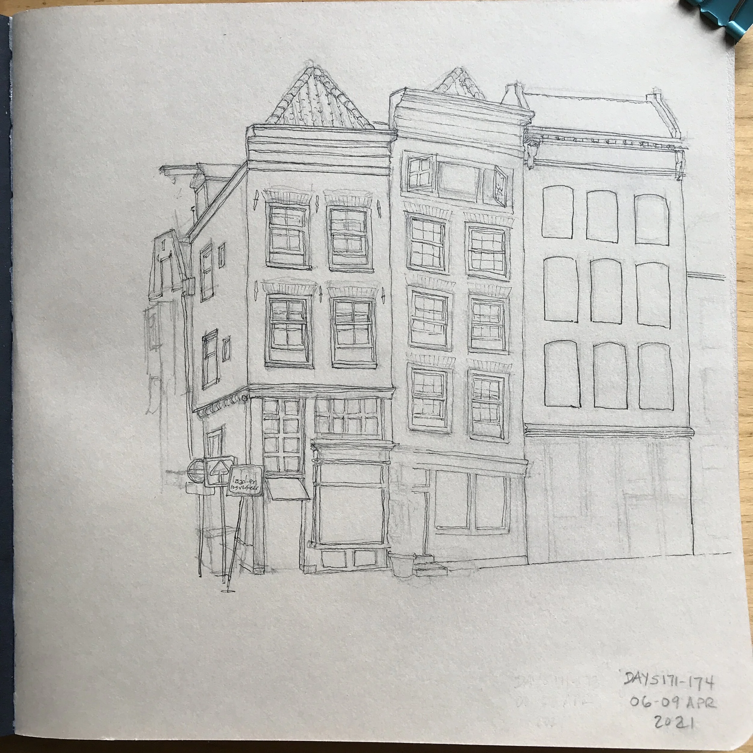 Drawing Amsterdam Dailies, Day 174 - 09 April 2021
