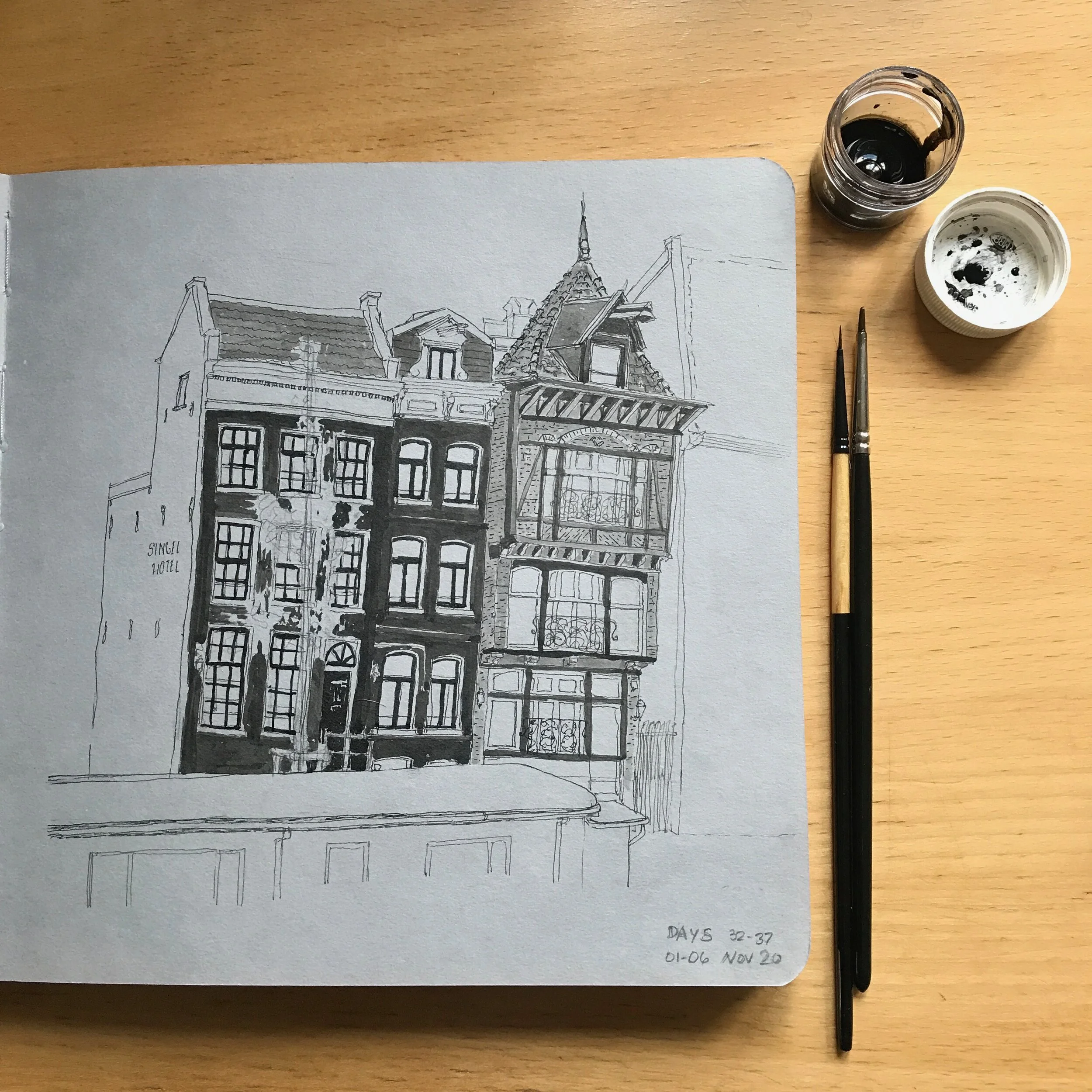 Drawing Amsterdam Dailies, Day 37 - 06 November 2020