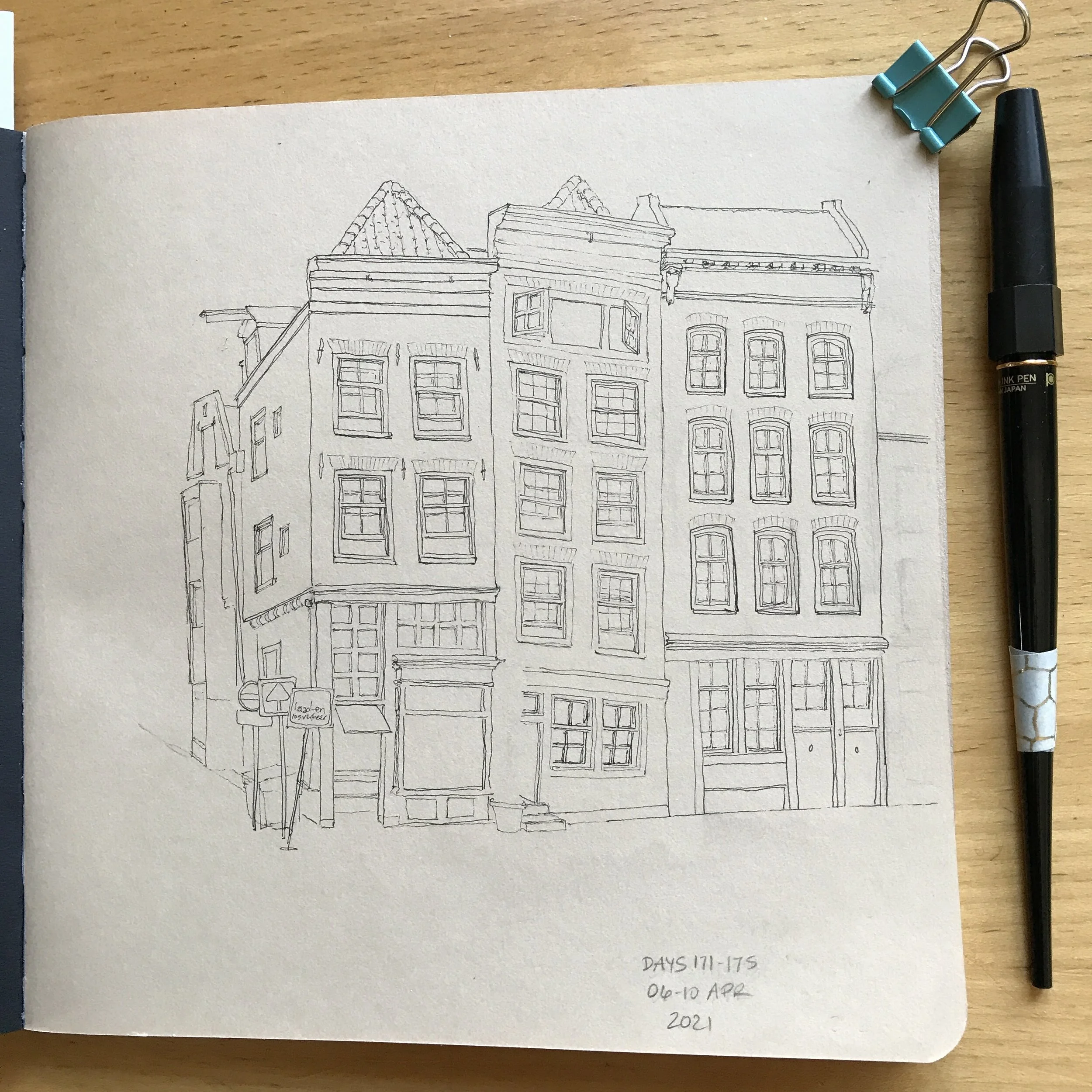 Drawing Amsterdam Dailies, Day 175 - 10 April 2021