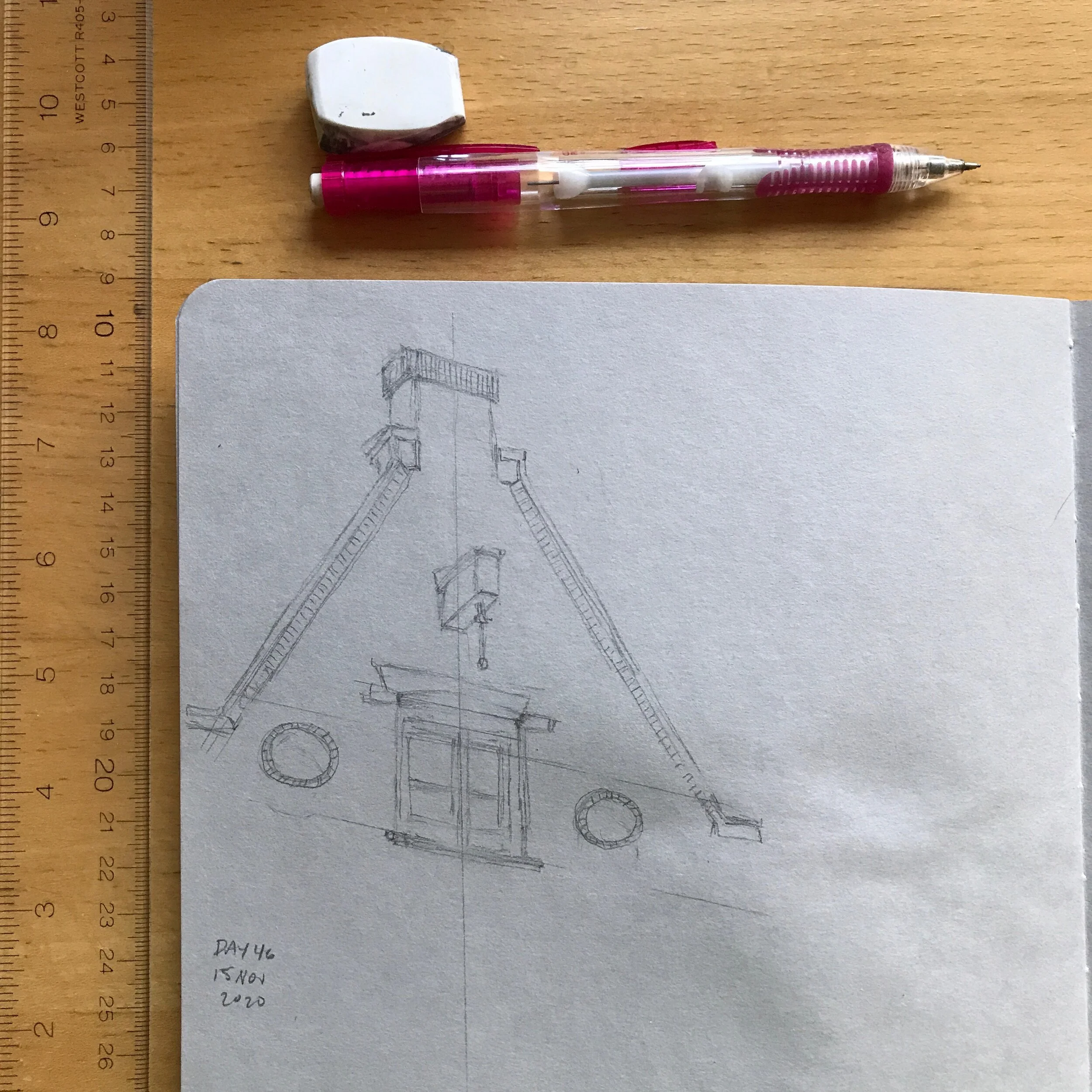 Drawing Amsterdam Dailies, Day 46 - 15 November 2020