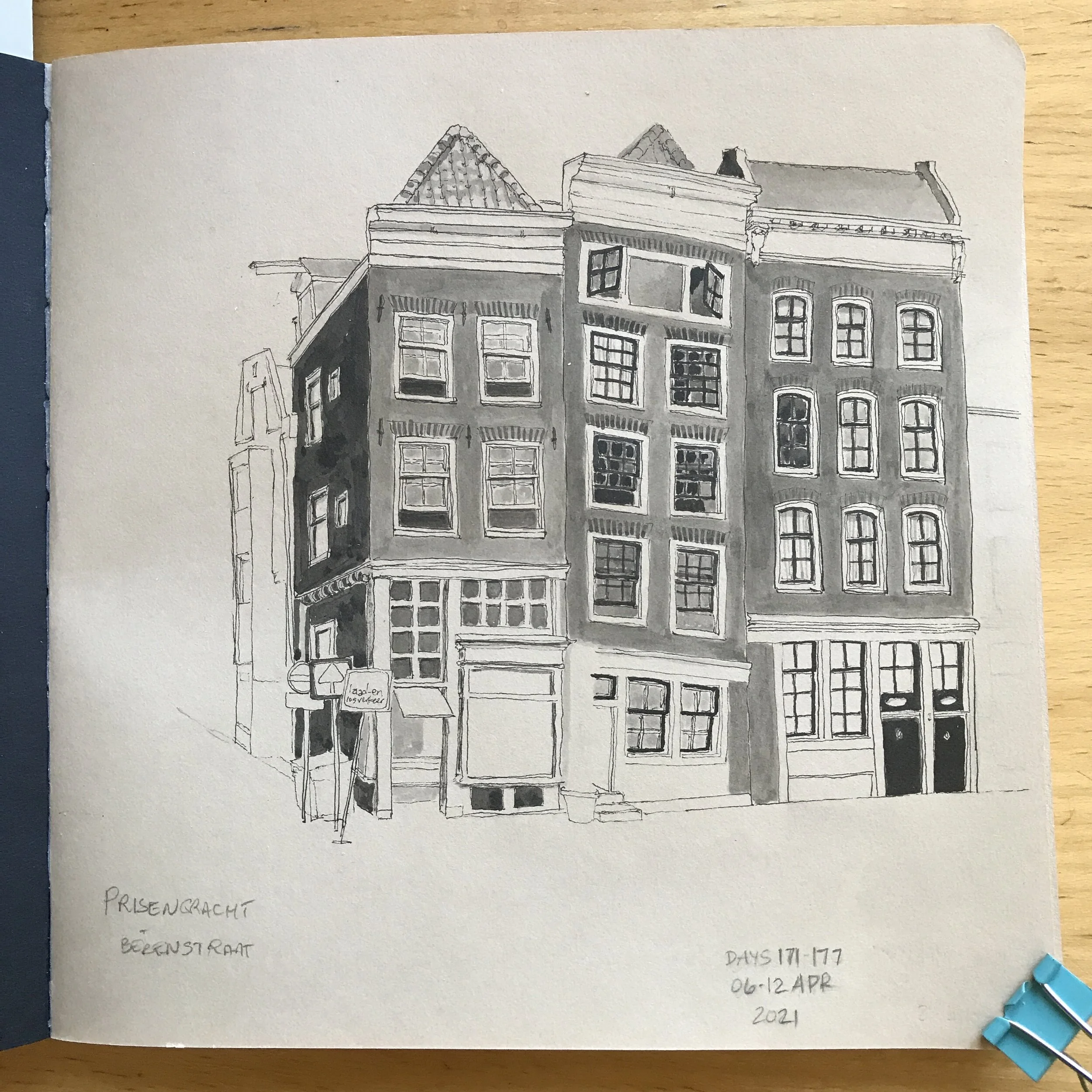 Drawing Amsterdam Dailies, Day 177 - 12 April 2021