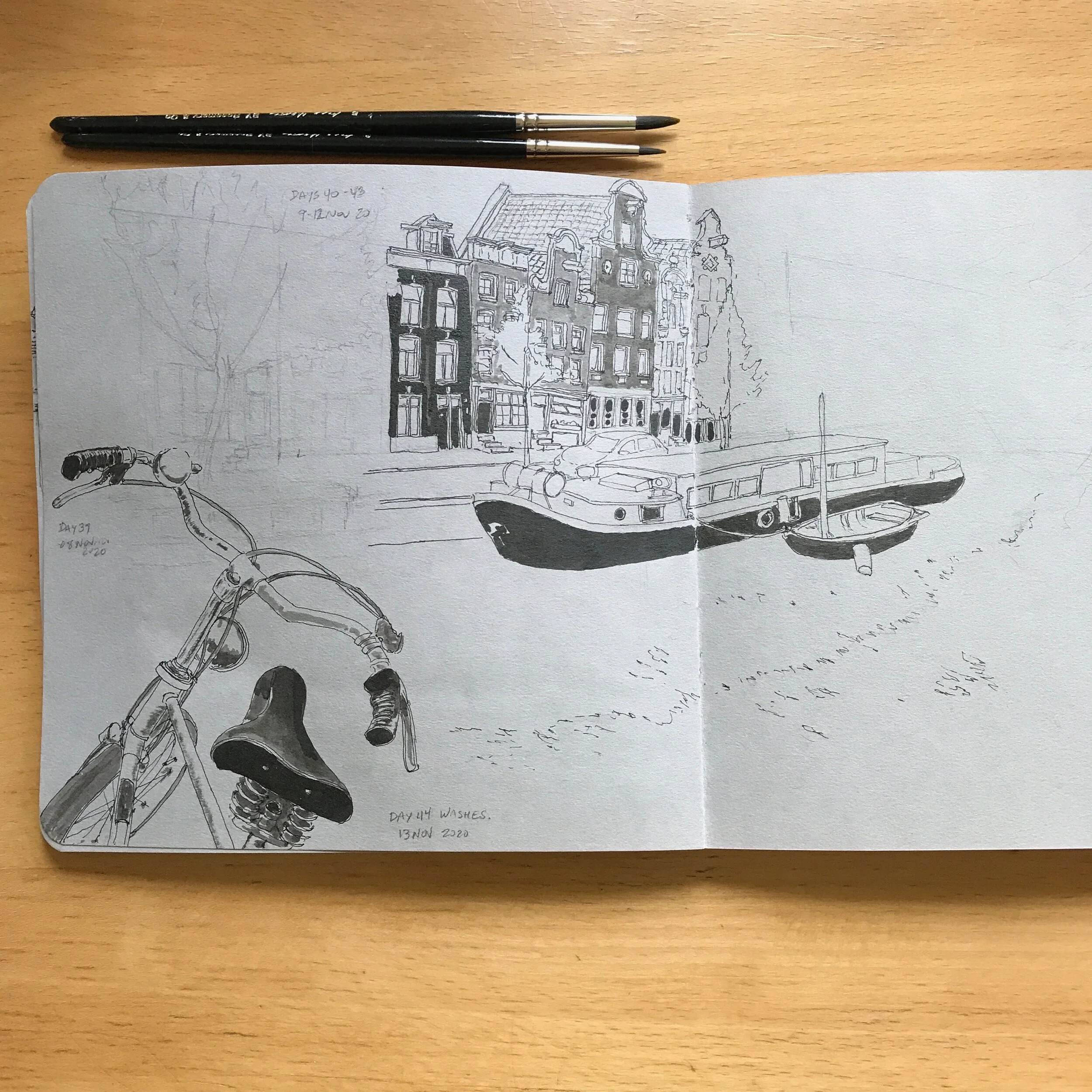 Drawing Amsterdam Dailies, Day 44 - 13 November 2020
