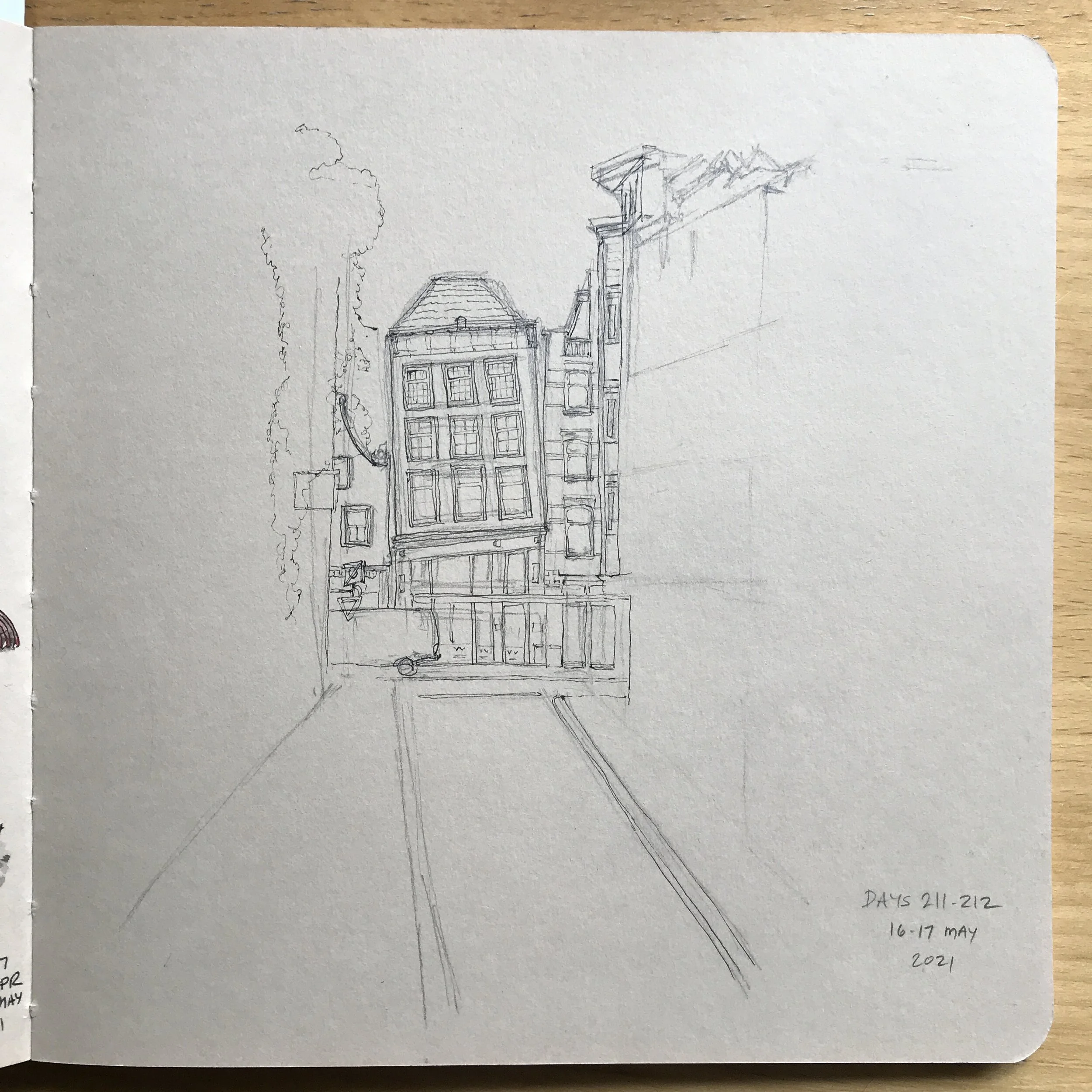 Drawing Amsterdam Dailies, Day 212 - 17 May 2021