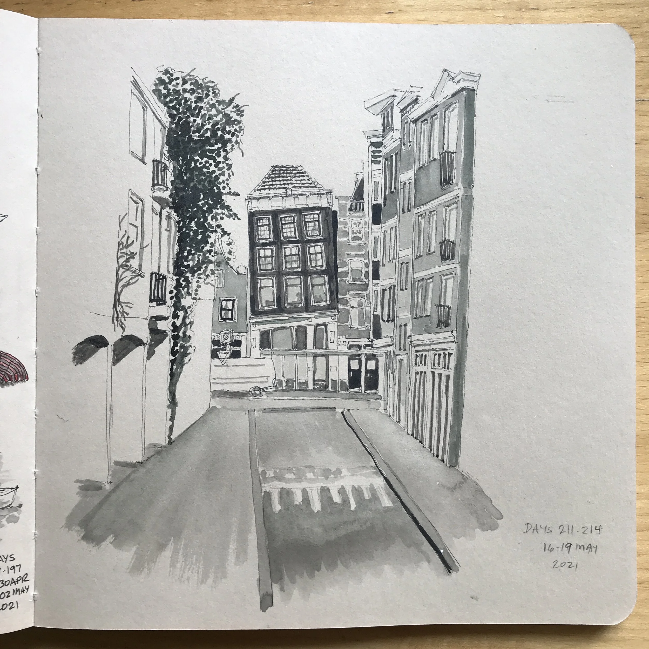 Drawing Amsterdam Dailies, Day 214 - 19 May 2021