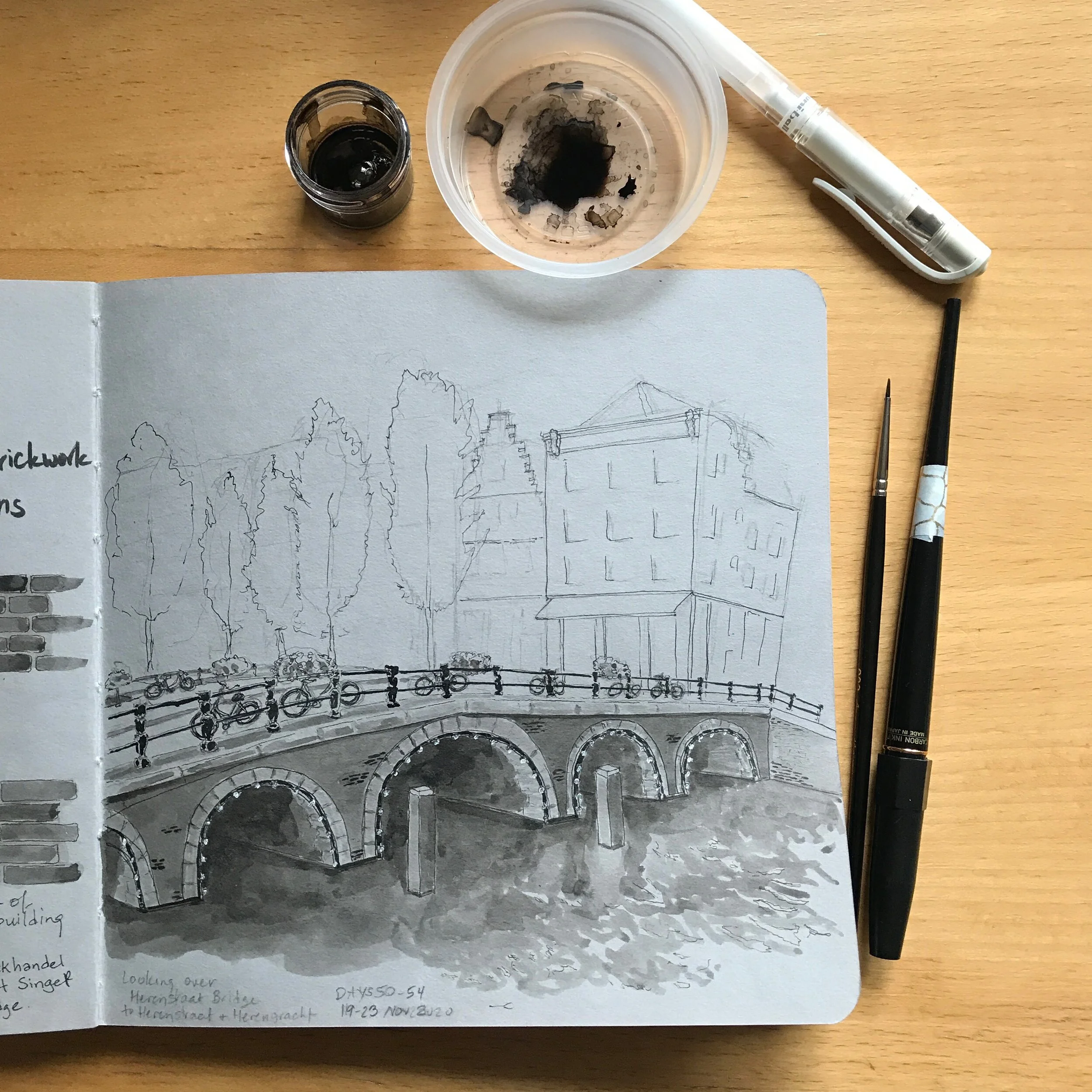 Drawing Amsterdam Dailies, Day 54 - 23 November 2020