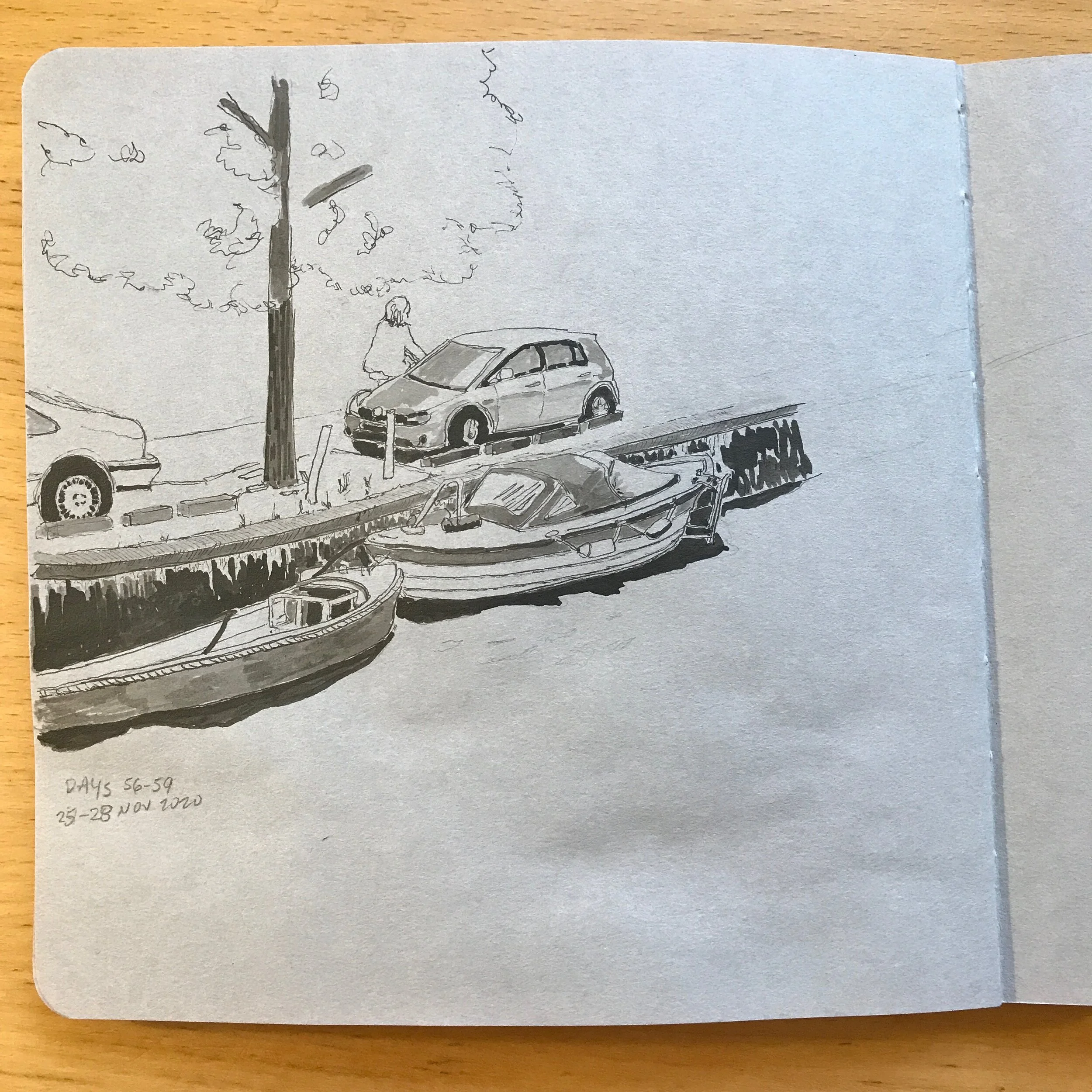 Drawing Amsterdam Dailies, Day 59 - 28 November 2020