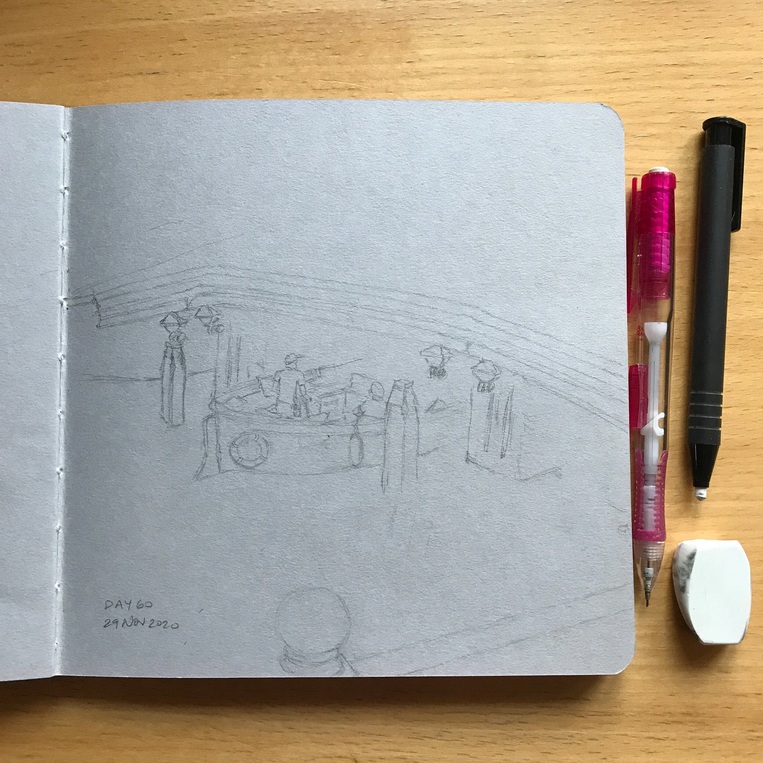 Drawing Amsterdam Dailies, Day 60 - 29 November 2020