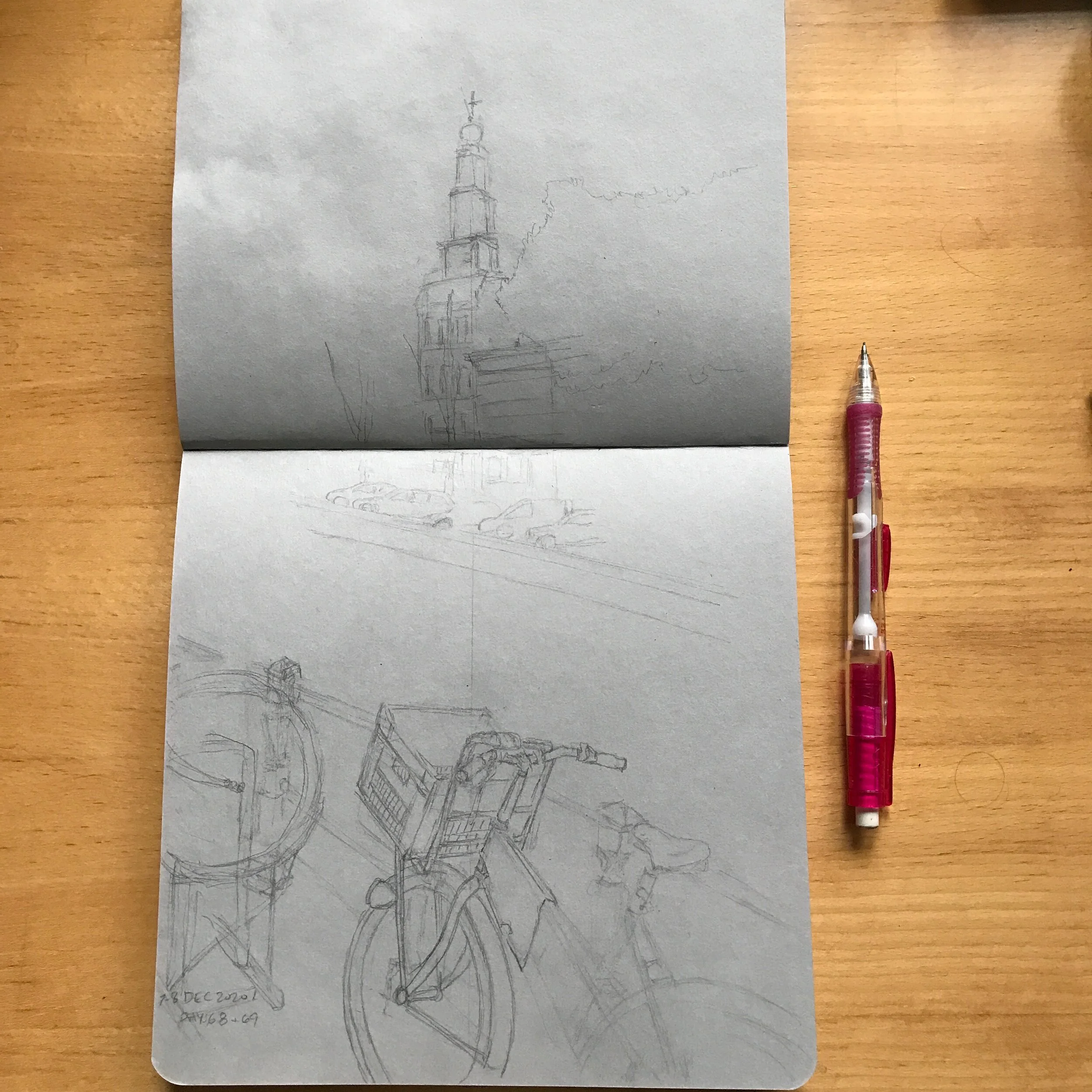 Drawing Amsterdam Dailies, Day 69 - 08 December 2020