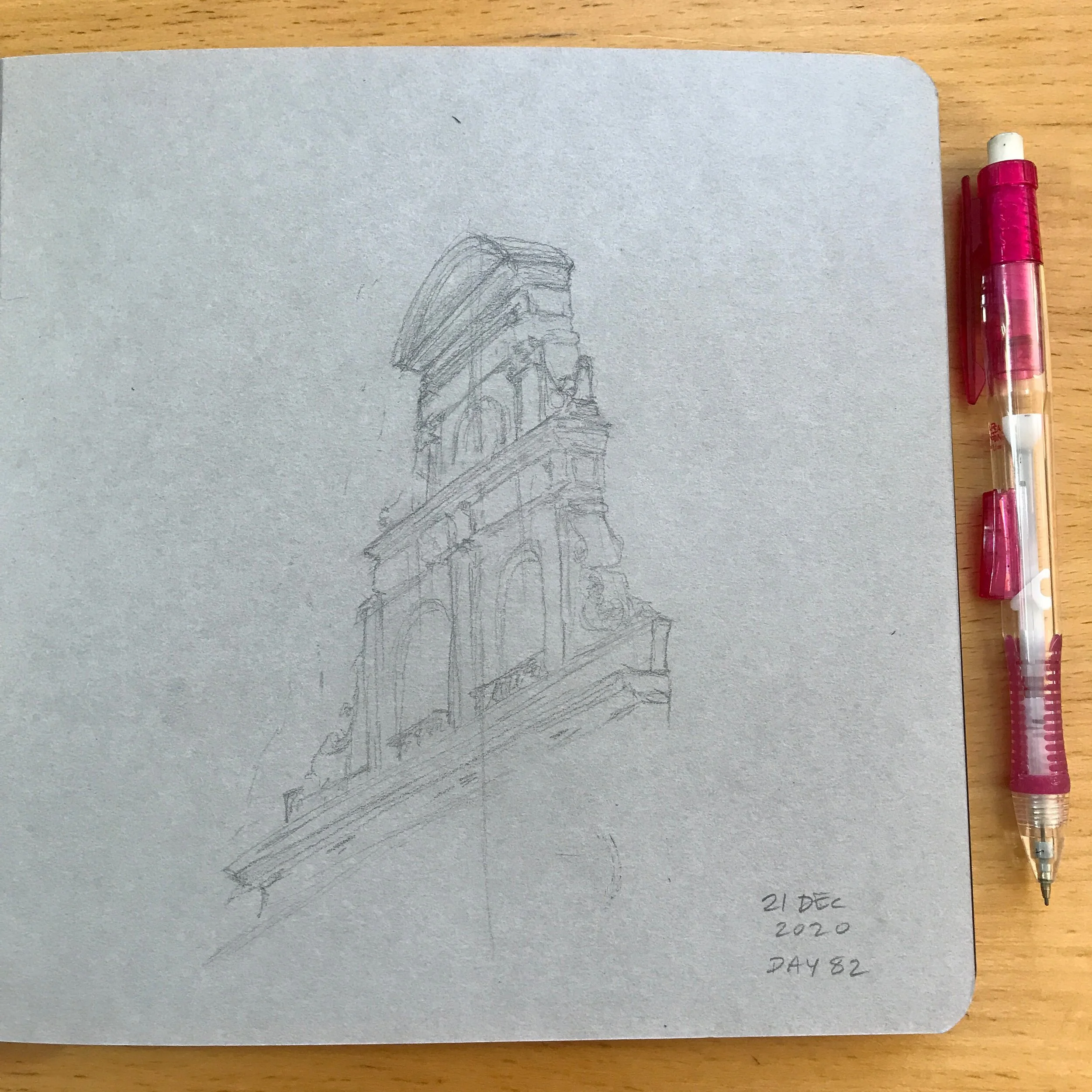 Drawing Amsterdam Dailies, Day 82 - 21 December 2020