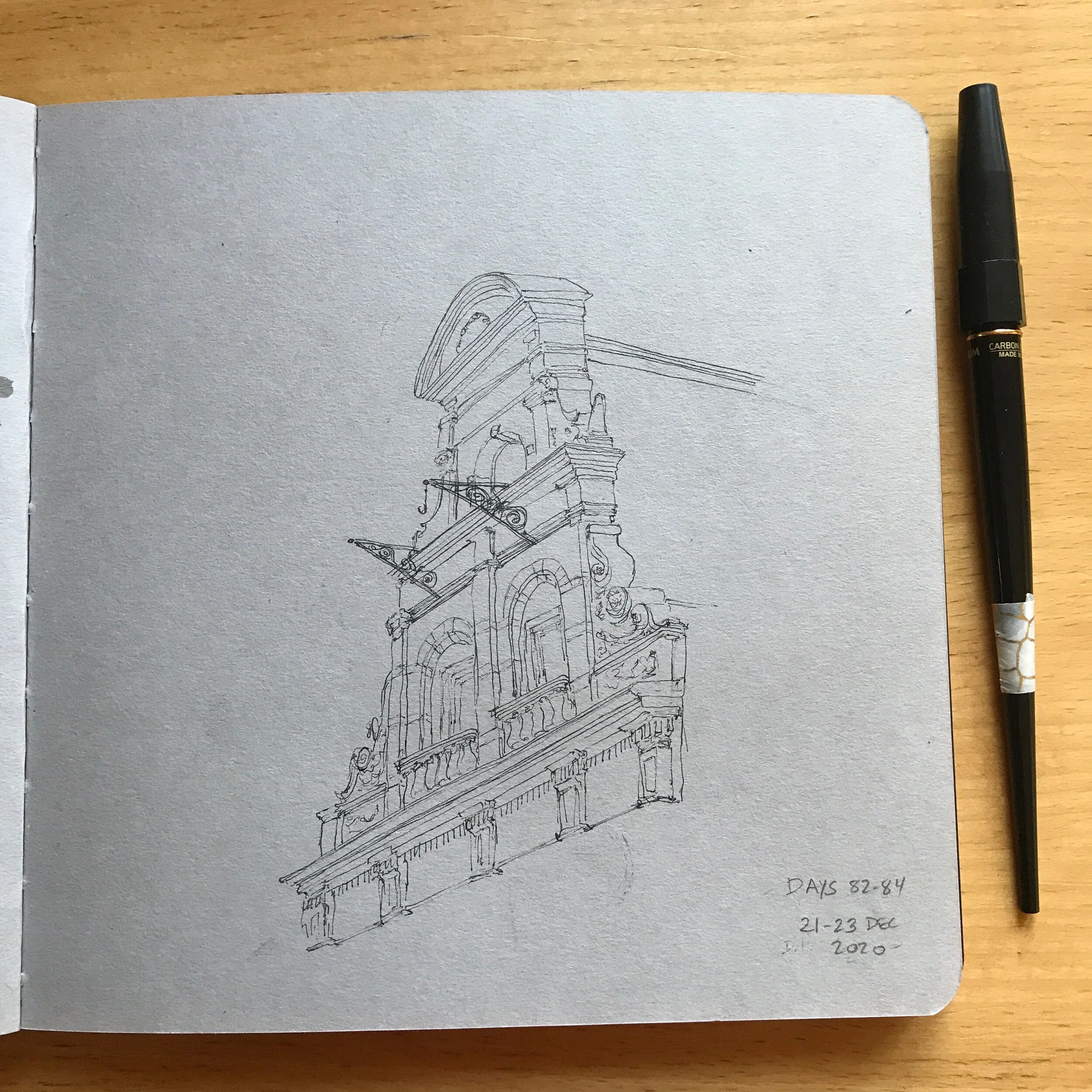 Drawing Amsterdam Dailies, Day 84 - 23 December 2020