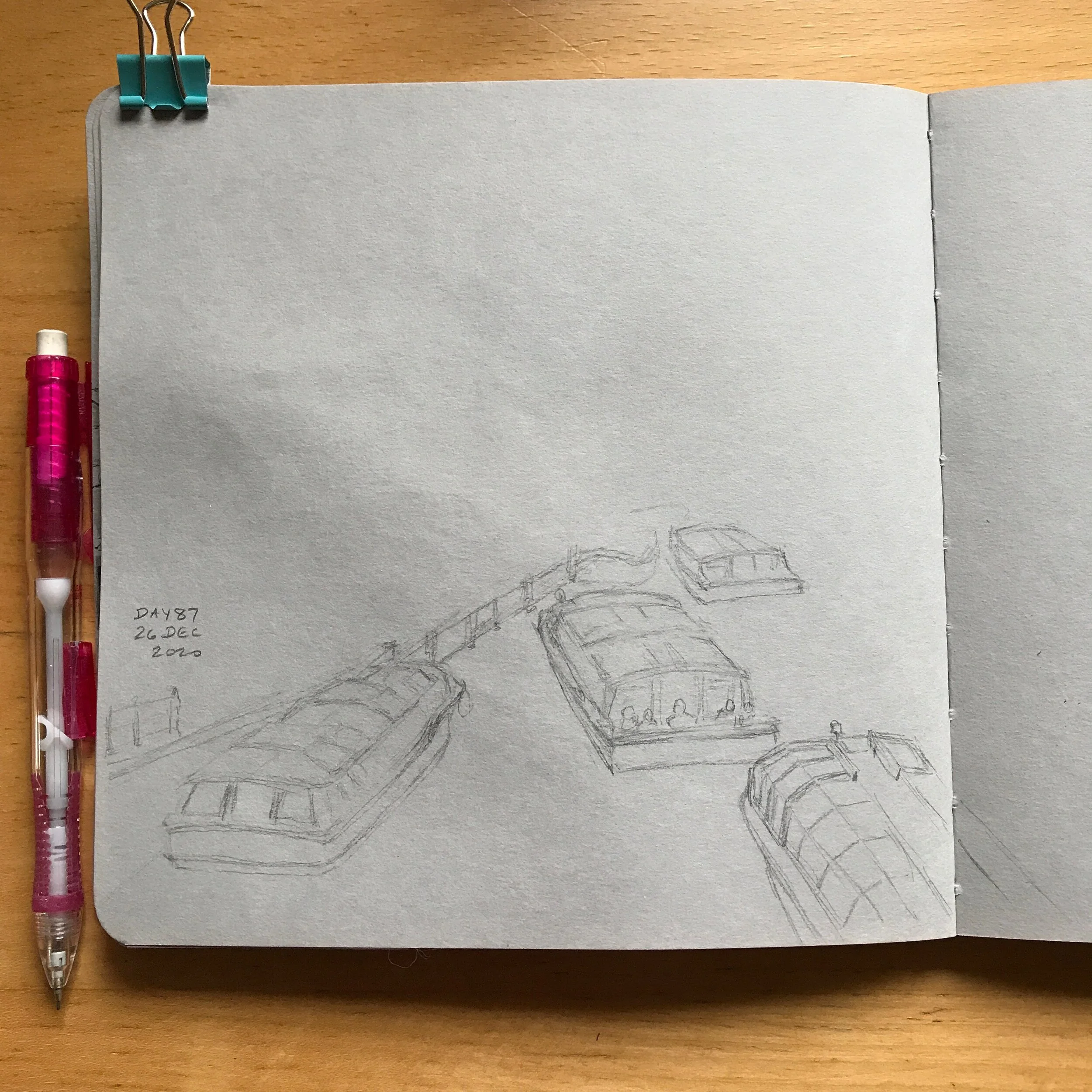 Drawing Amsterdam Dailies, Day 87 - 26 December 2020