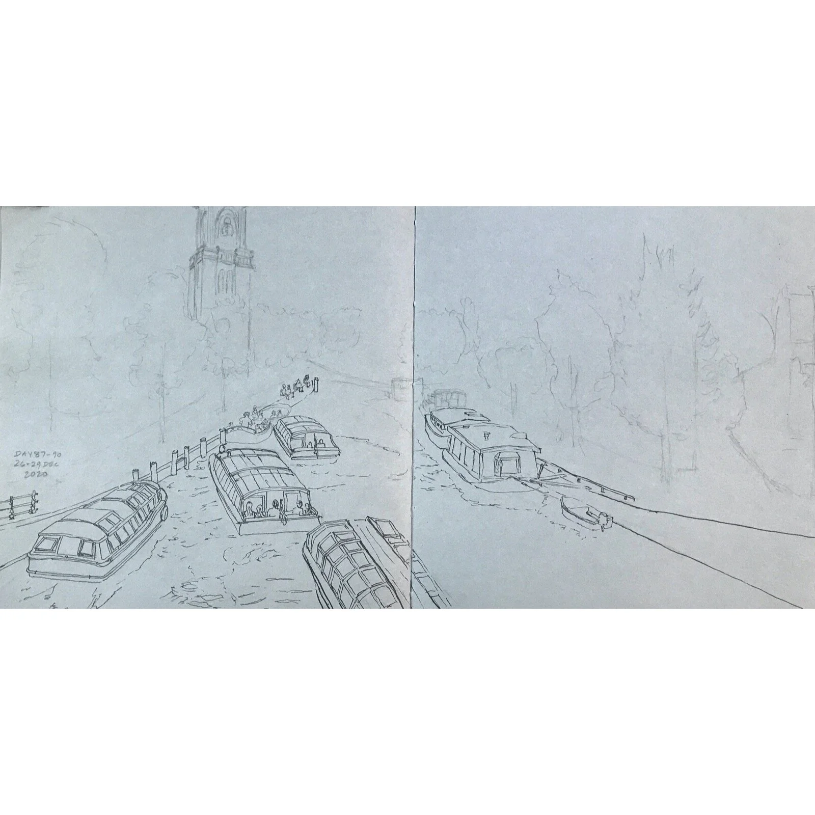 Drawing Amsterdam Dailies, Day 90 - 29 December 2020