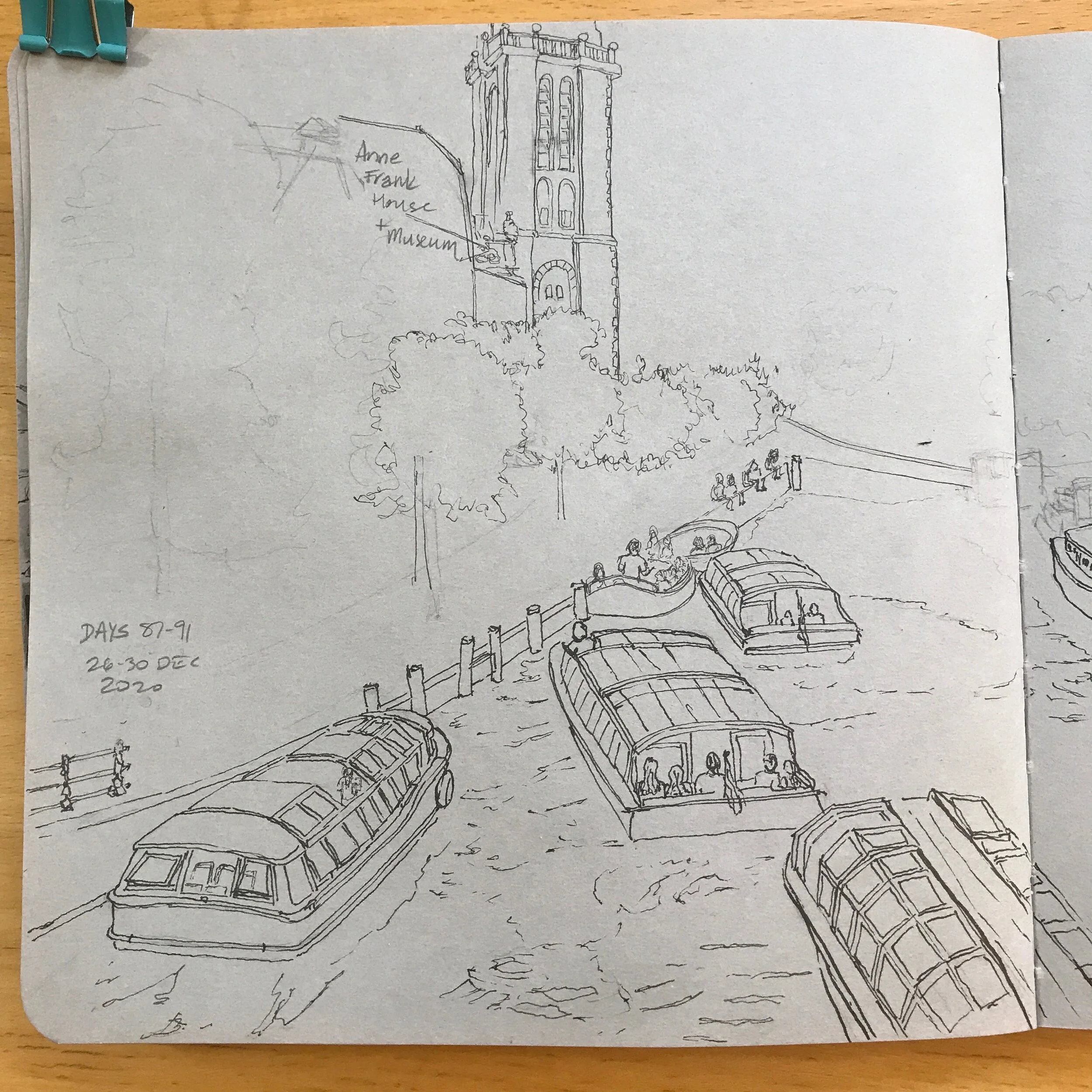 Drawing Amsterdam Dailies, Day 91 - 30 December 2020