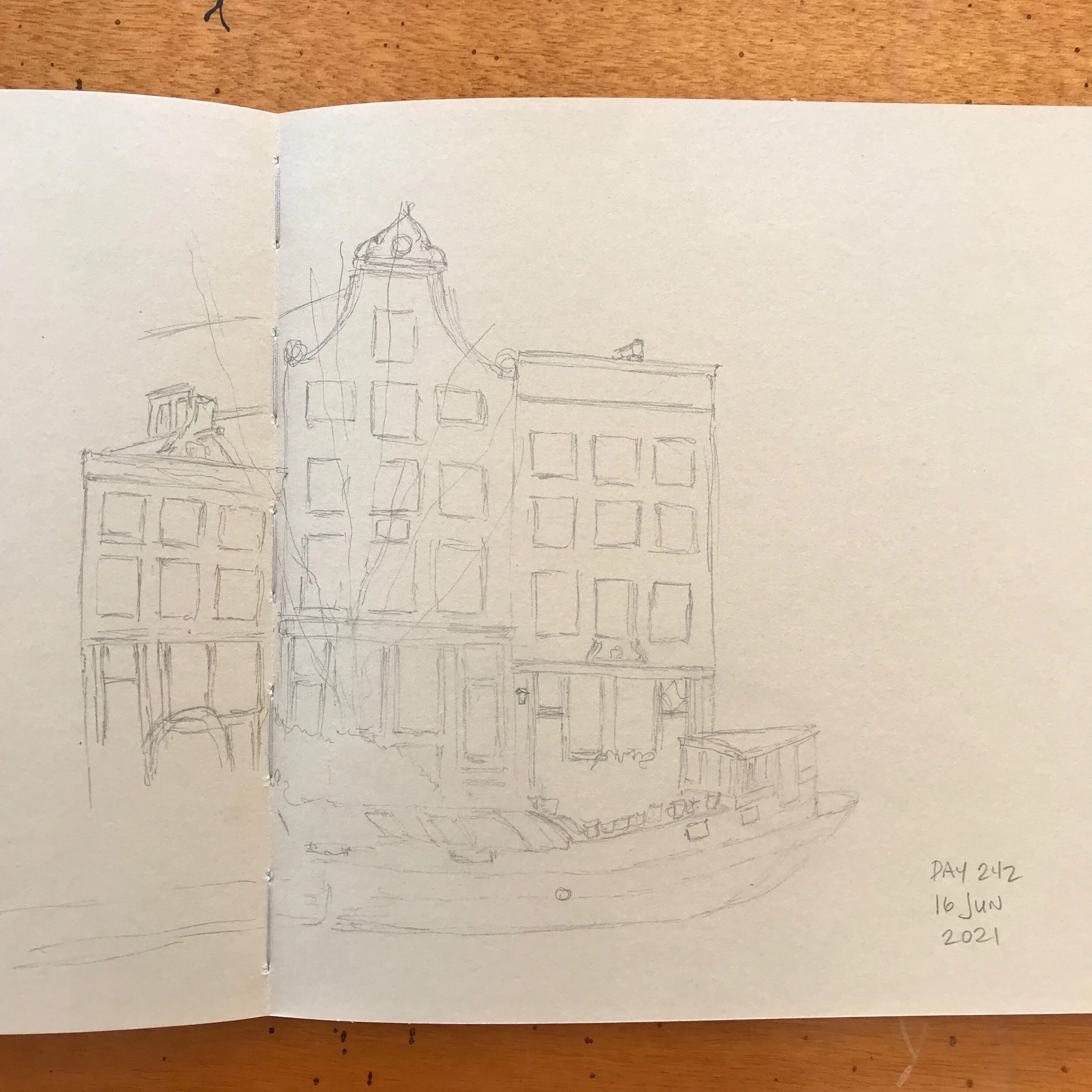 Drawing Amsterdam Dailies, Day 242 - 16 June 2021