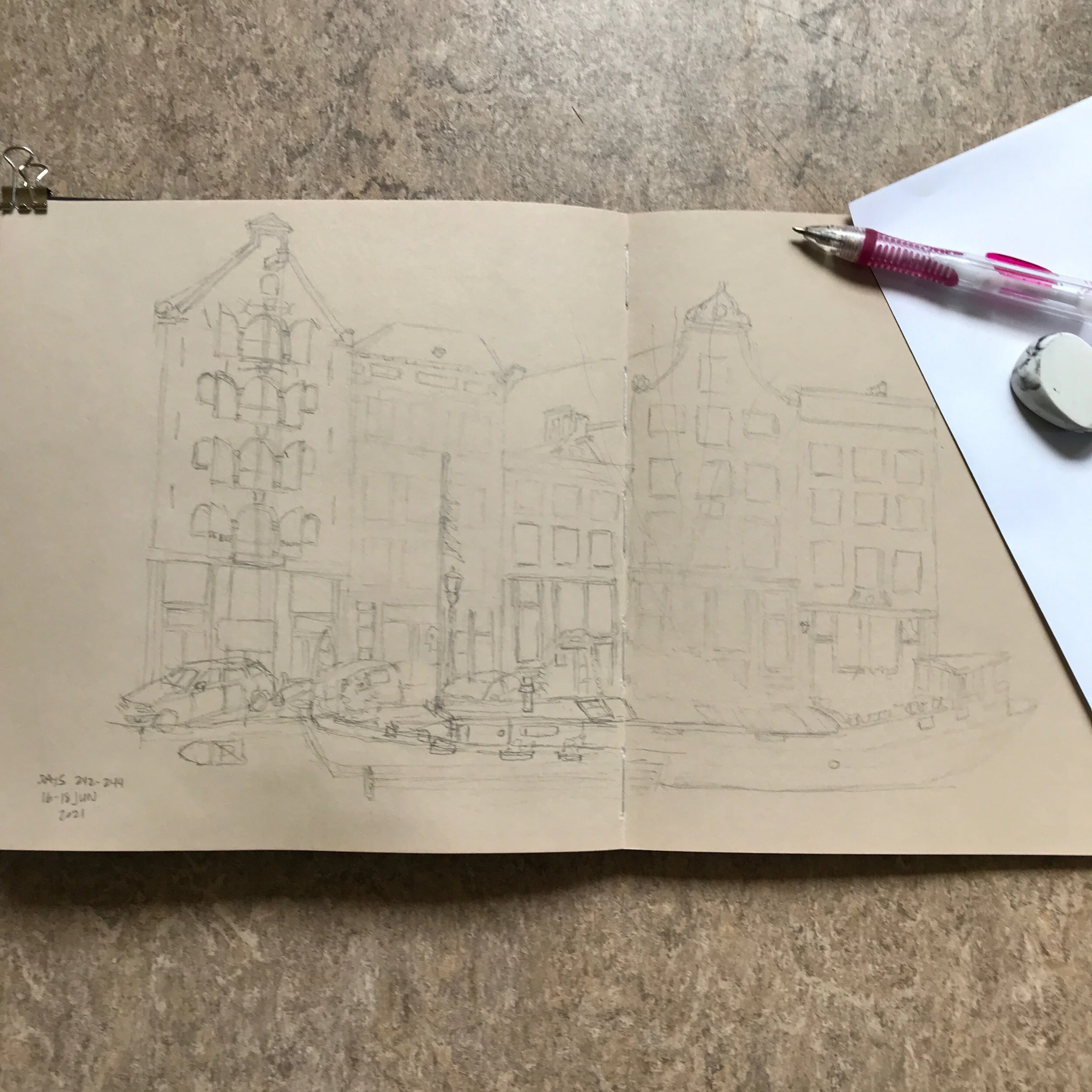 Drawing Amsterdam Dailies, Day 244 - 18 June 2021