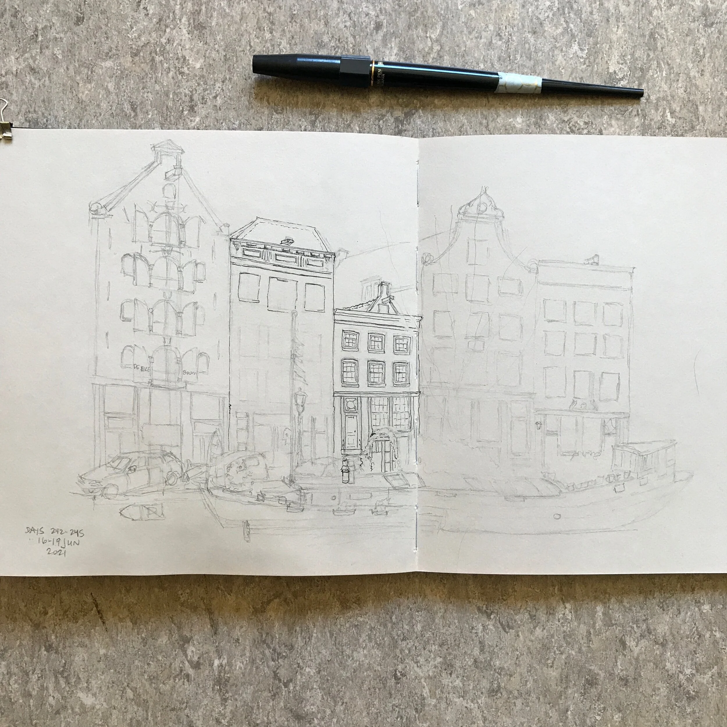 Drawing Amsterdam Dailies, Day 245 - 19 June 2021