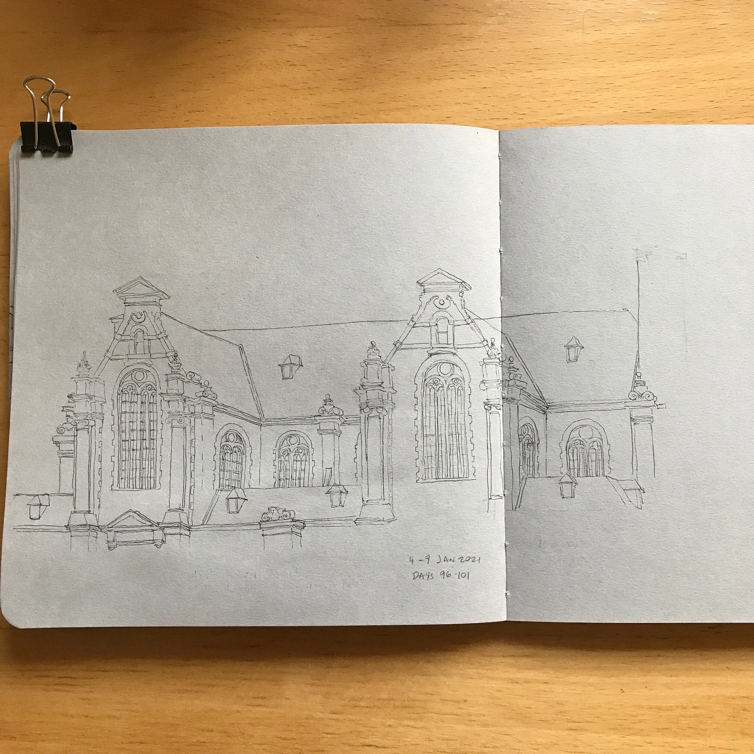 Drawing Amsterdam Dailies, Day 101 - 09 January 2021