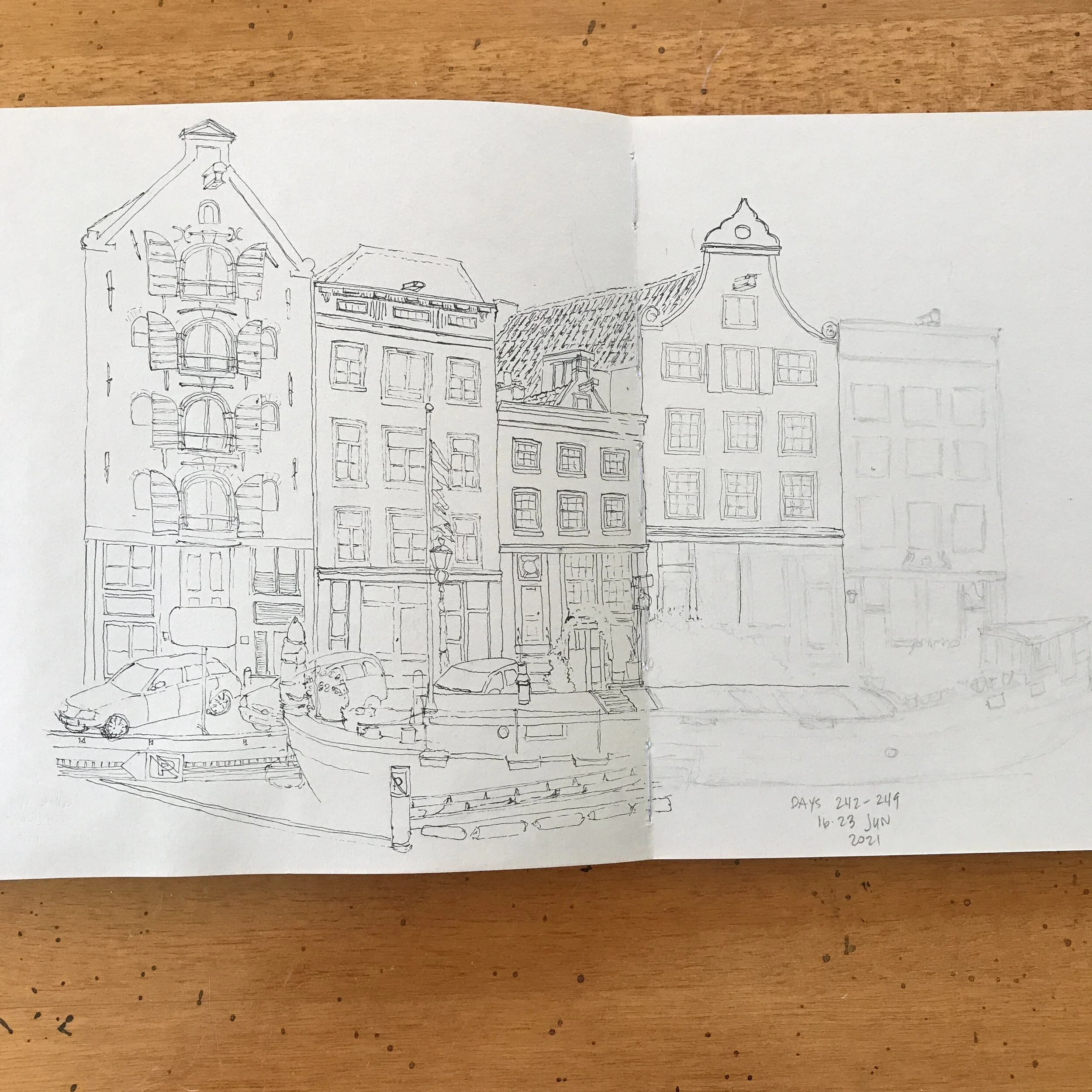 Drawing Amsterdam Dailies, Day 249 - 23 June 2021