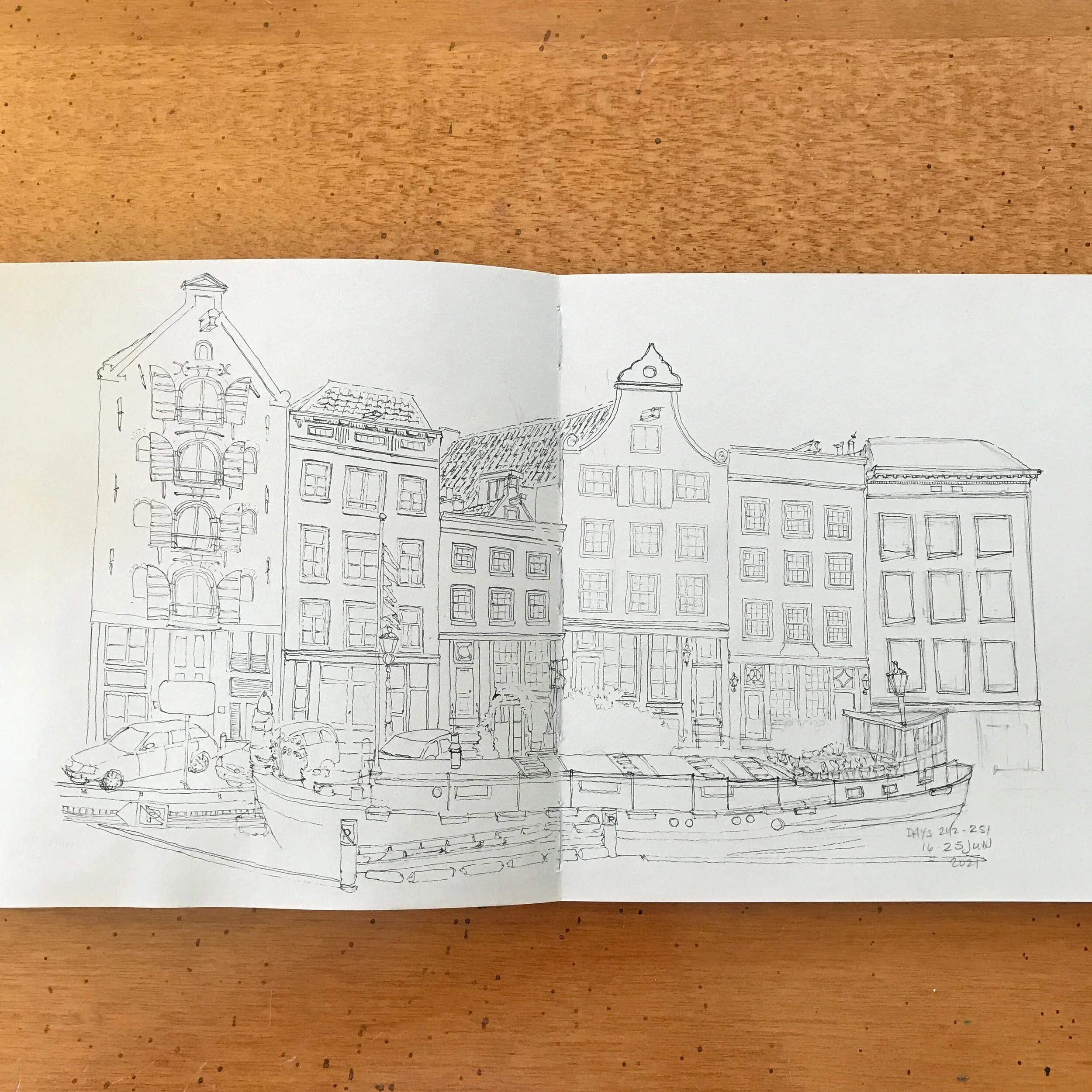 Drawing Amsterdam Dailies, Day 251 - 25 June 2021