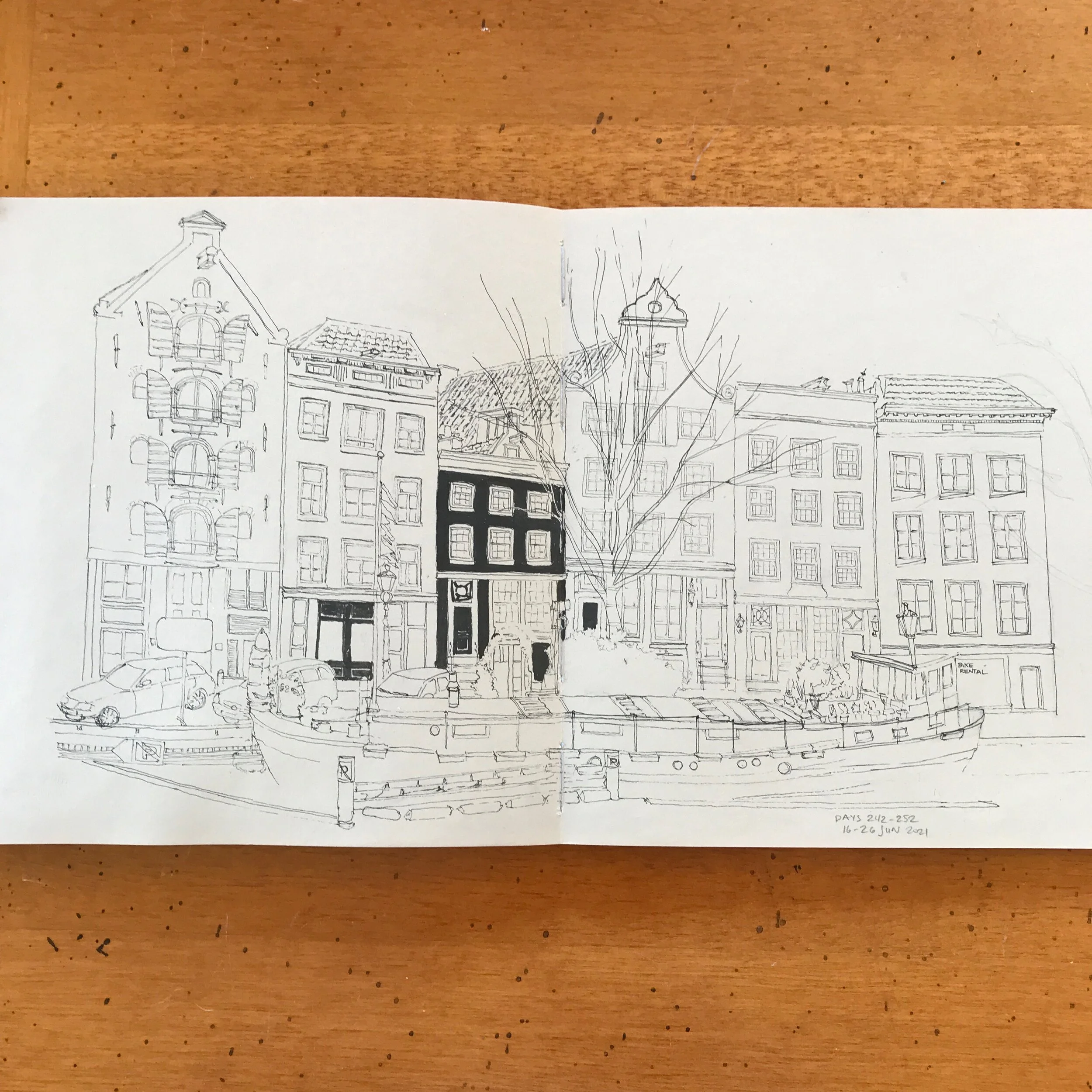 Drawing Amsterdam Dailies, Day 252 - 26 June 2021