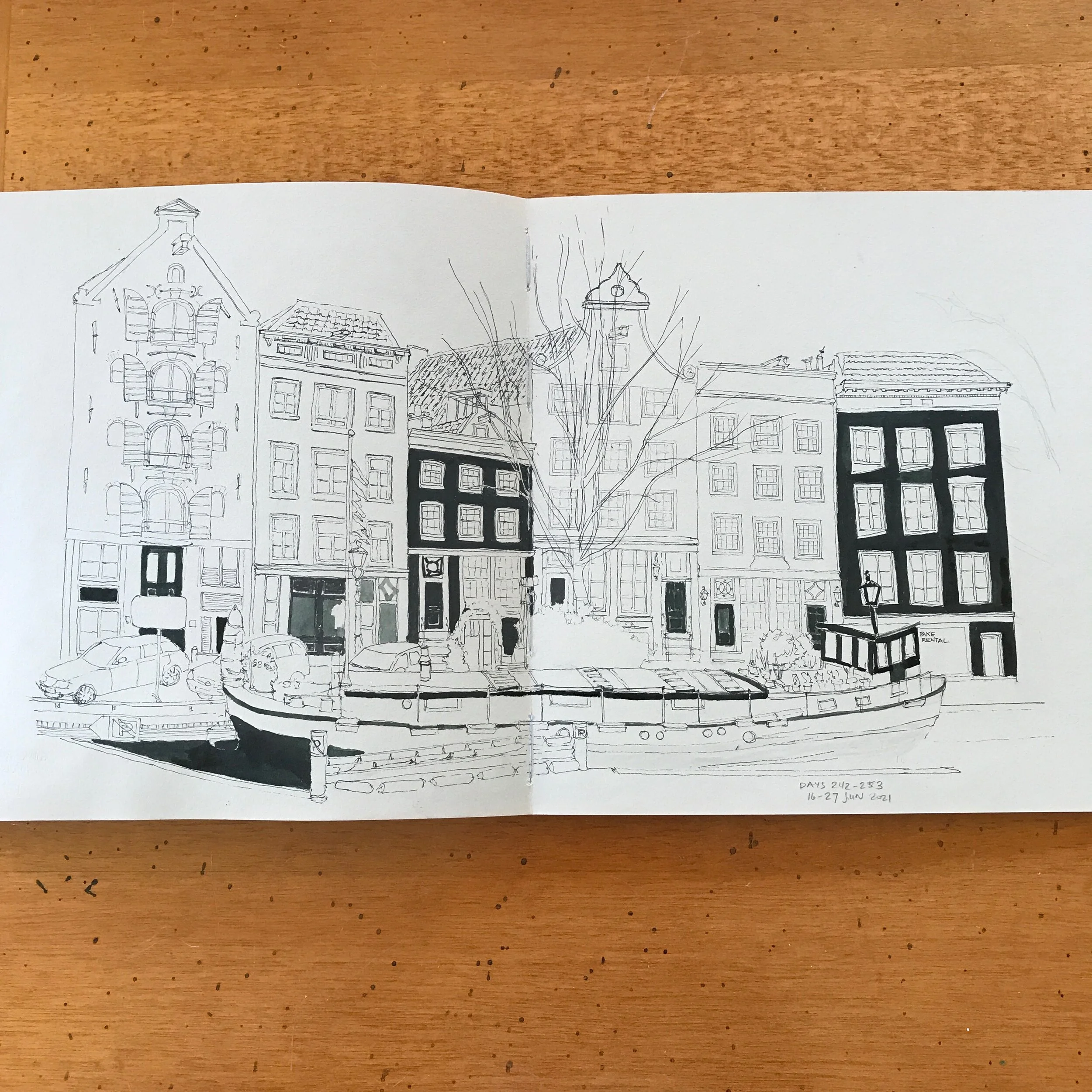 Drawing Amsterdam Dailies, Day 253 - 27 June 2021