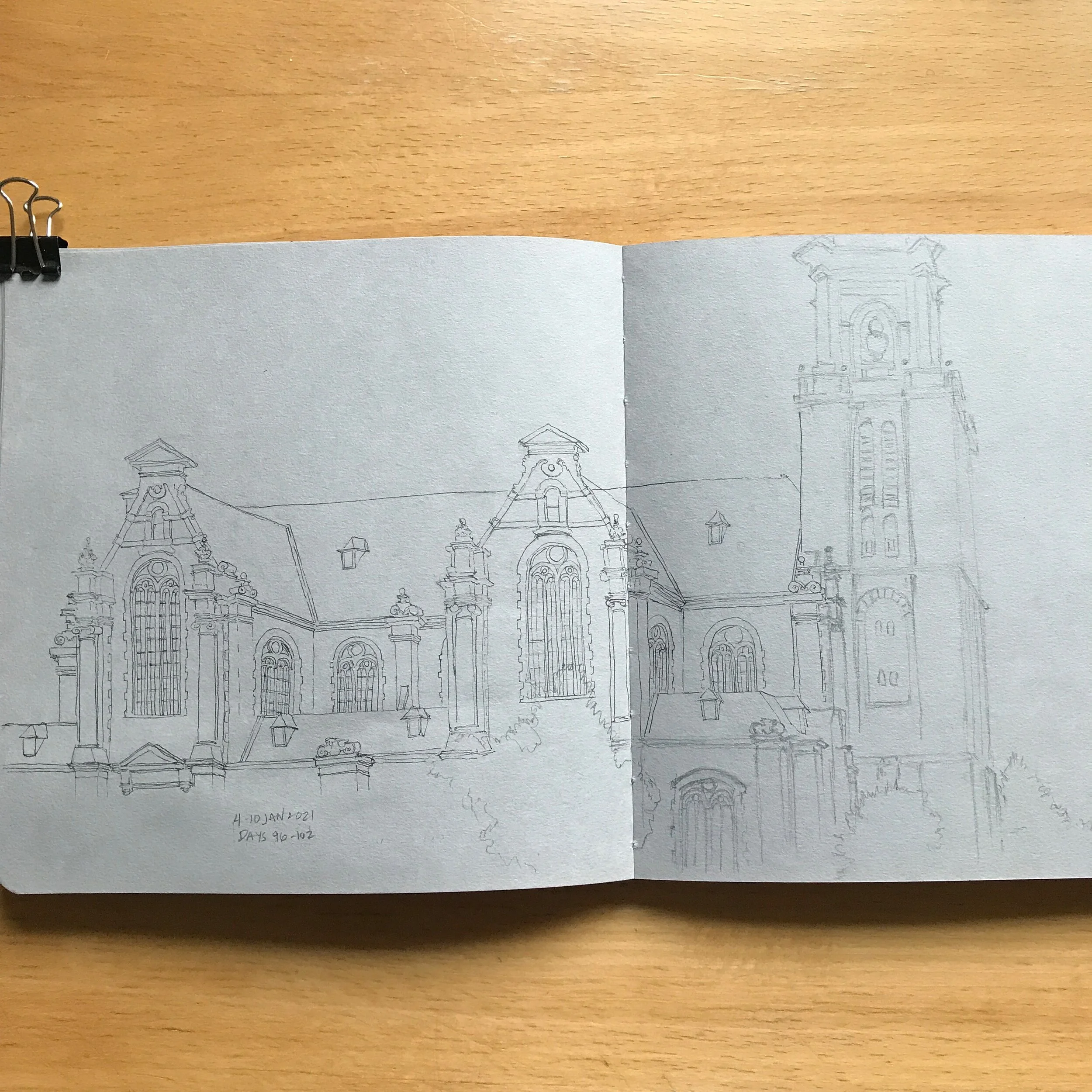 Drawing Amsterdam Dailies, Day 102 - 10 January 2021