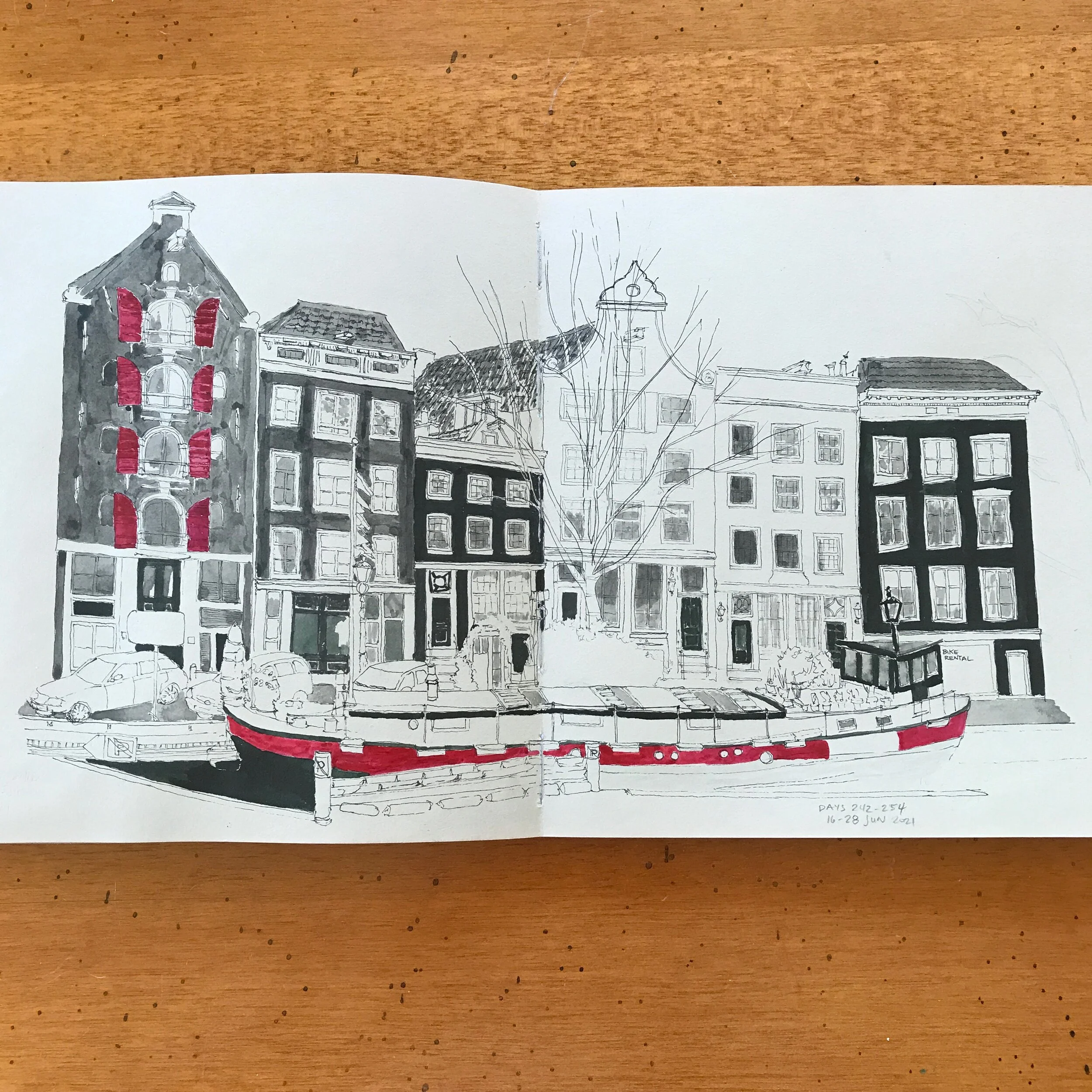 Drawing Amsterdam Dailies, Day 255 - 29 June 2021