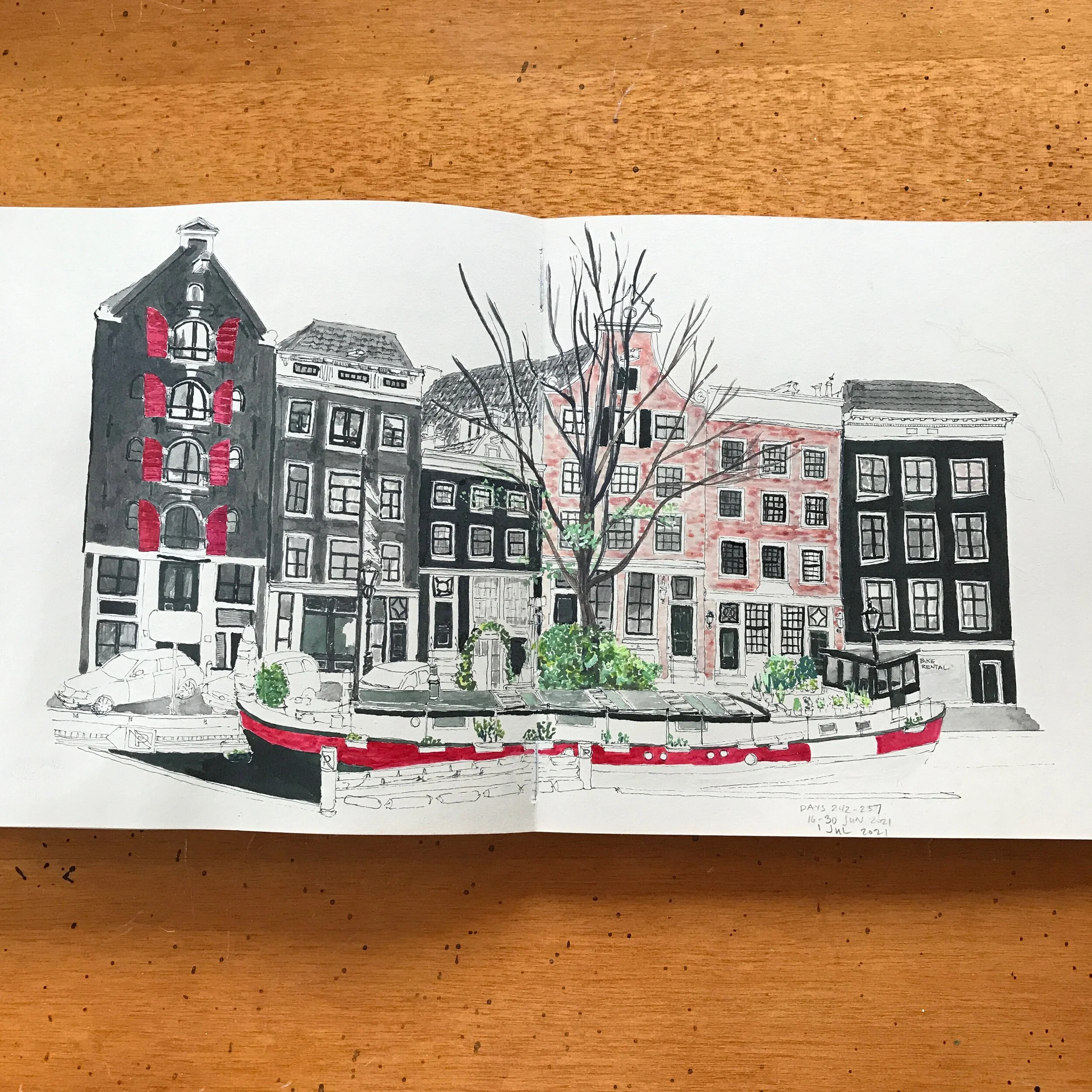 Drawing Amsterdam Dailies, Day 257 - 1 July 2021