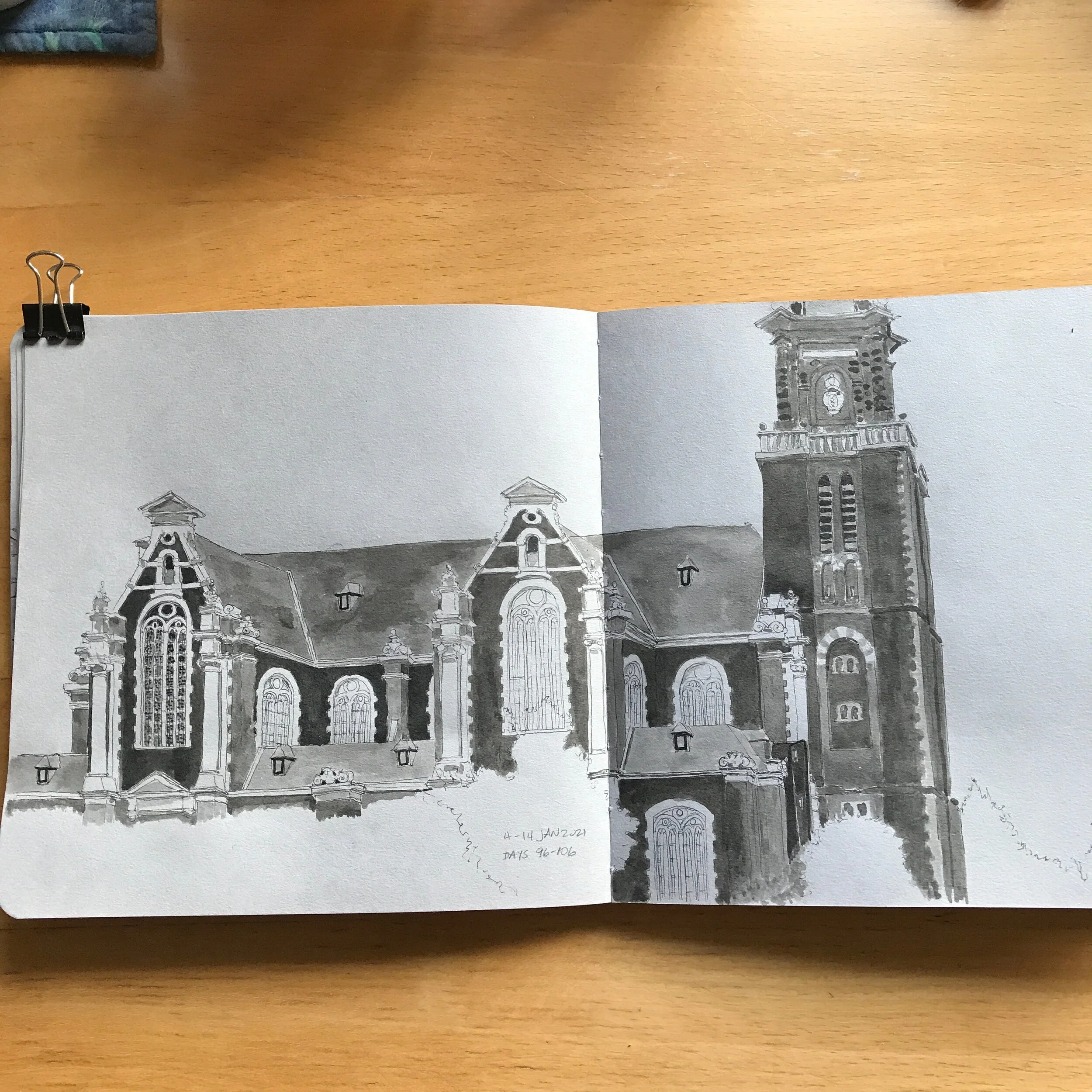 Drawing Amsterdam Dailies, Day 106 - 14 January 2021