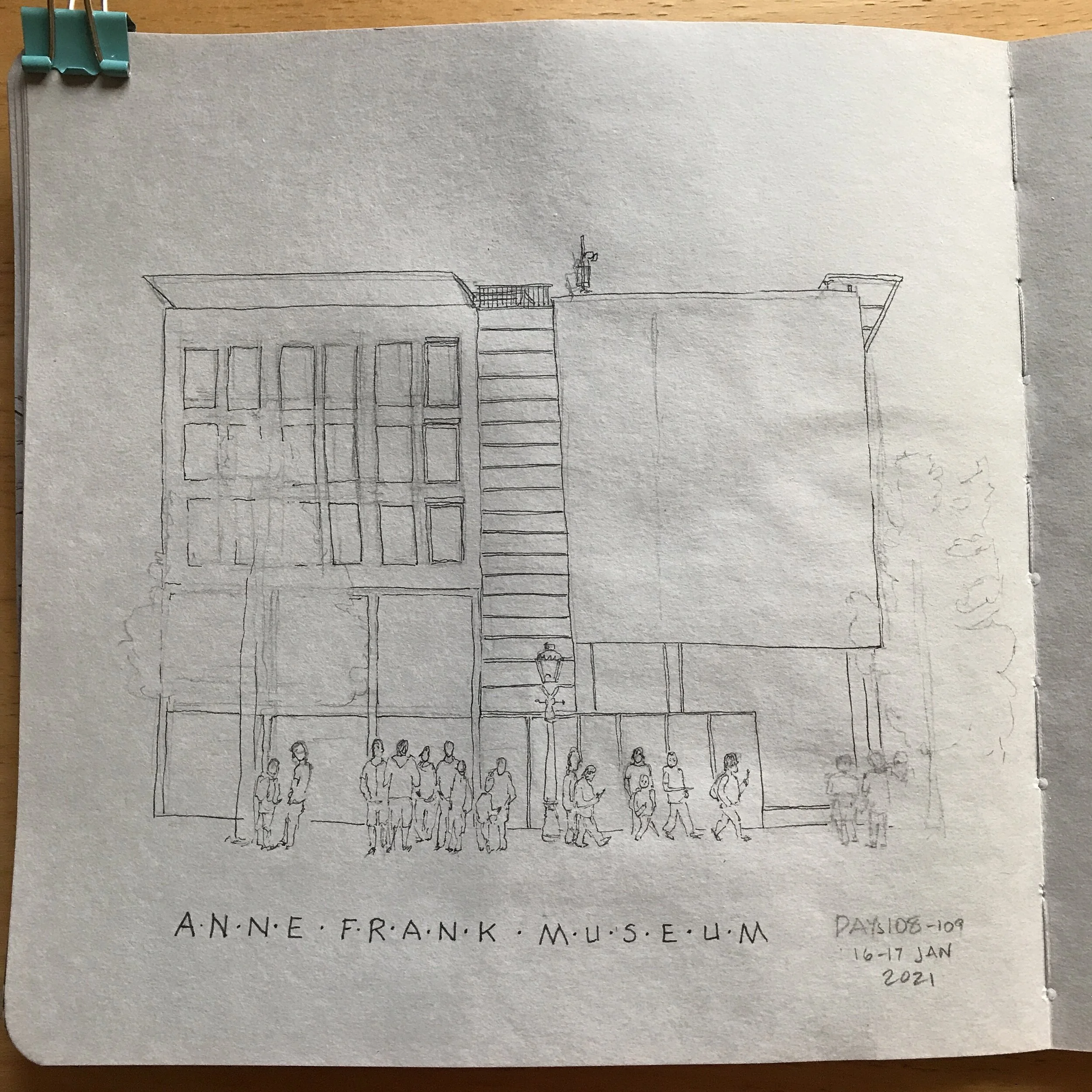 Drawing Amsterdam Dailies, Day 109 - 17 January 2021