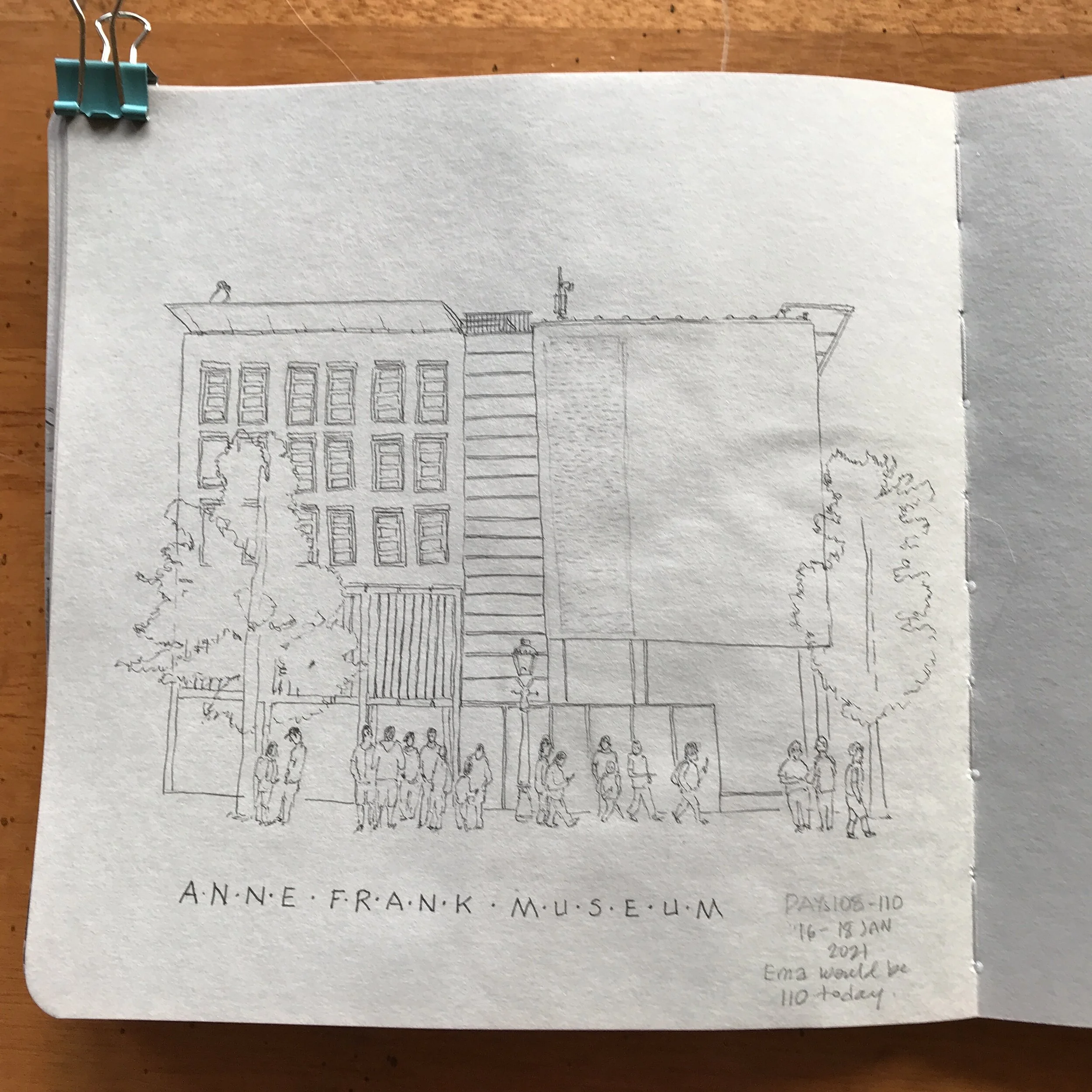 Drawing Amsterdam Dailies, Day 110 - 18 January 2021