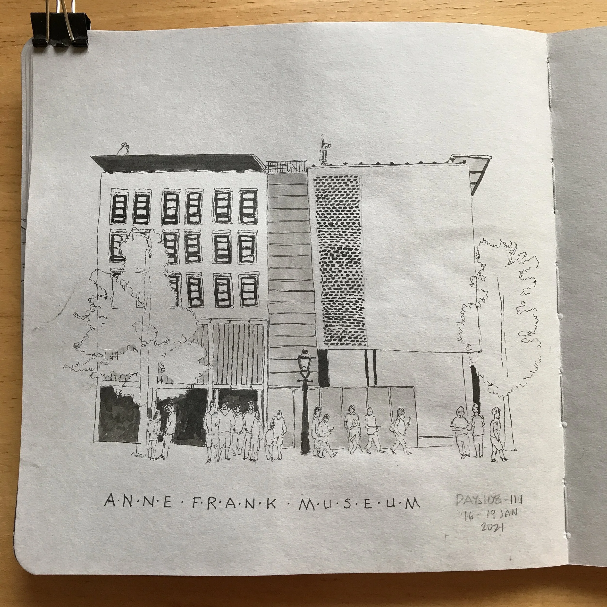 Drawing Amsterdam Dailies, Day 111 - 19 January 2021