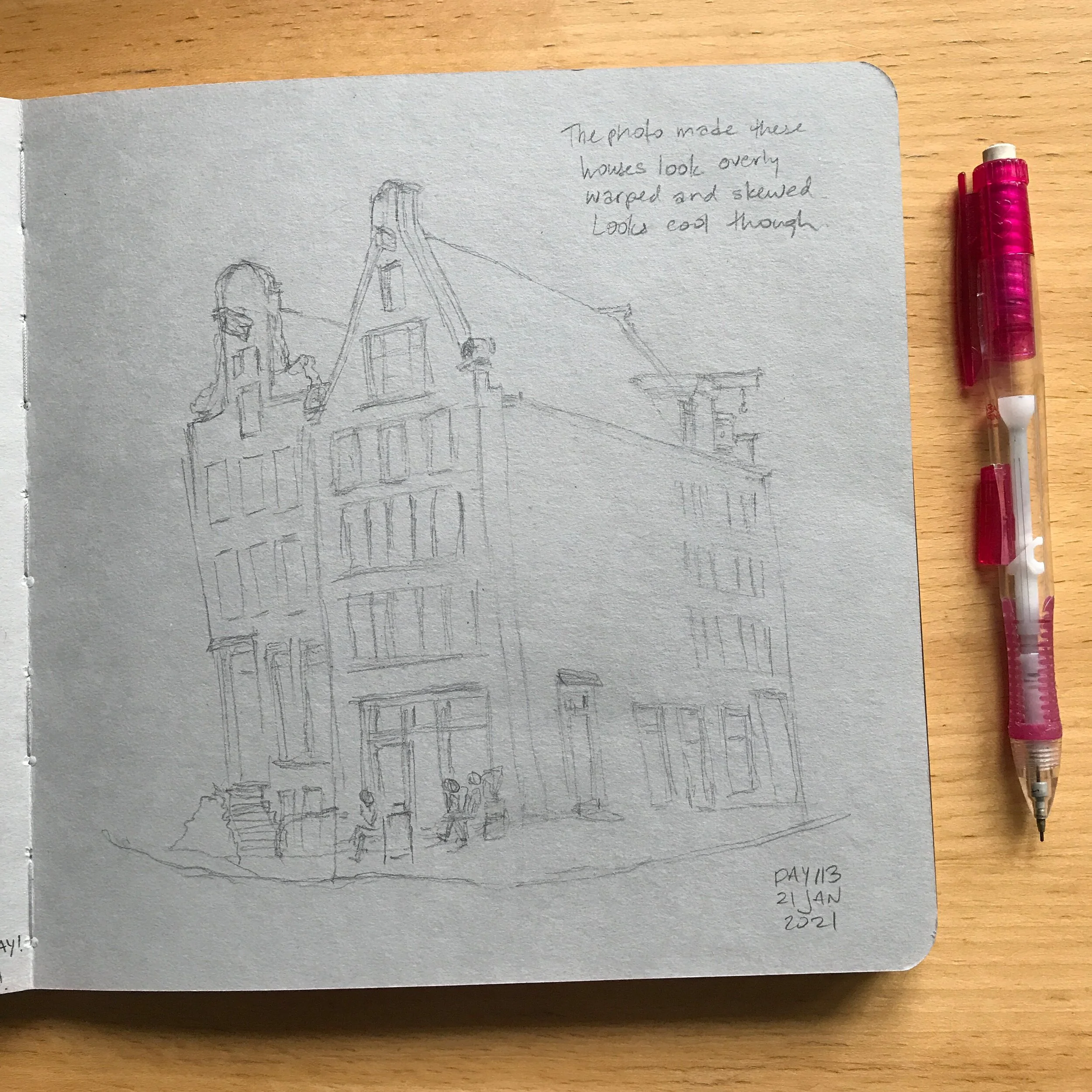 Drawing Amsterdam Dailies, Day 114 - 22 January 2021