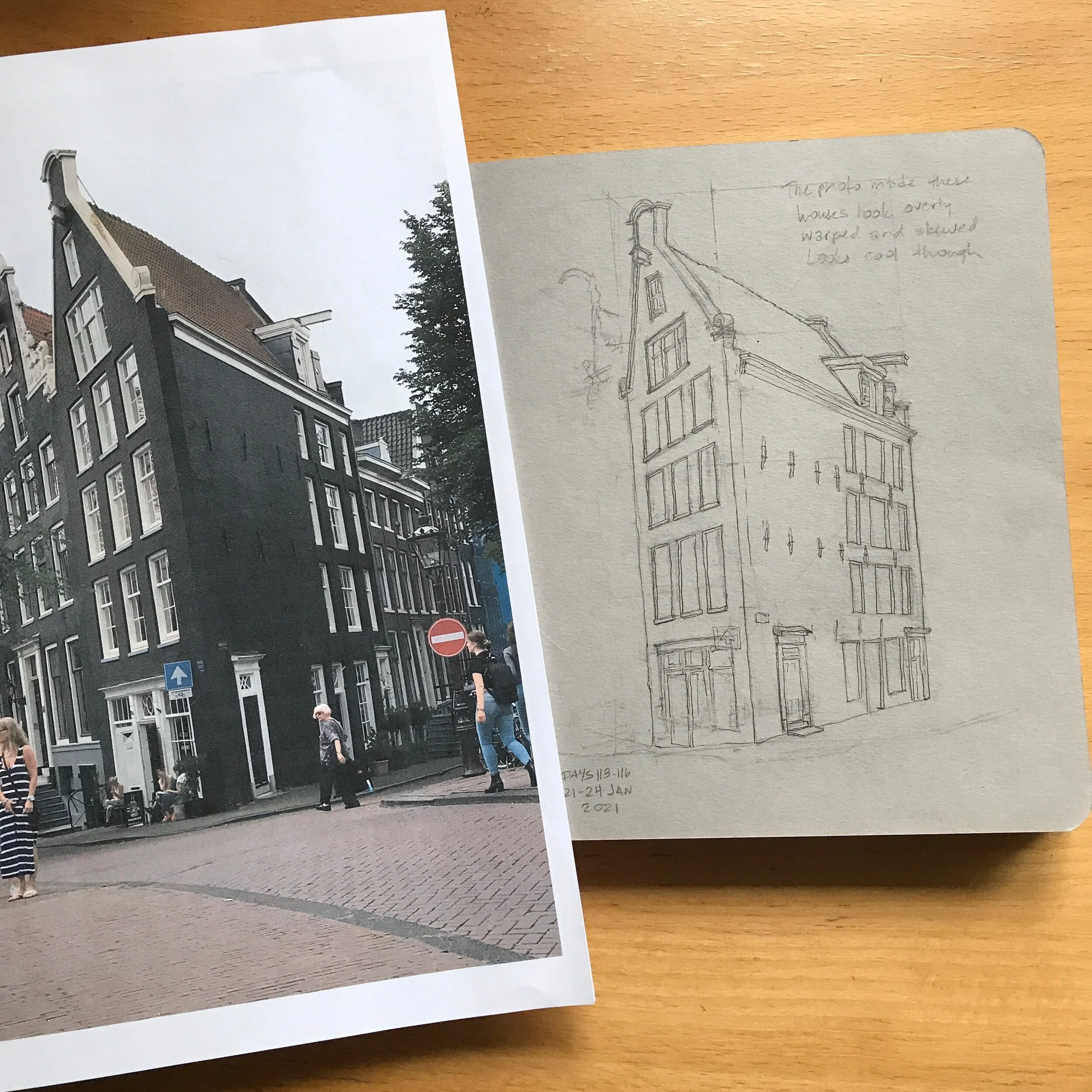 Drawing Amsterdam Dailies, Day 116 - 24 January 2021