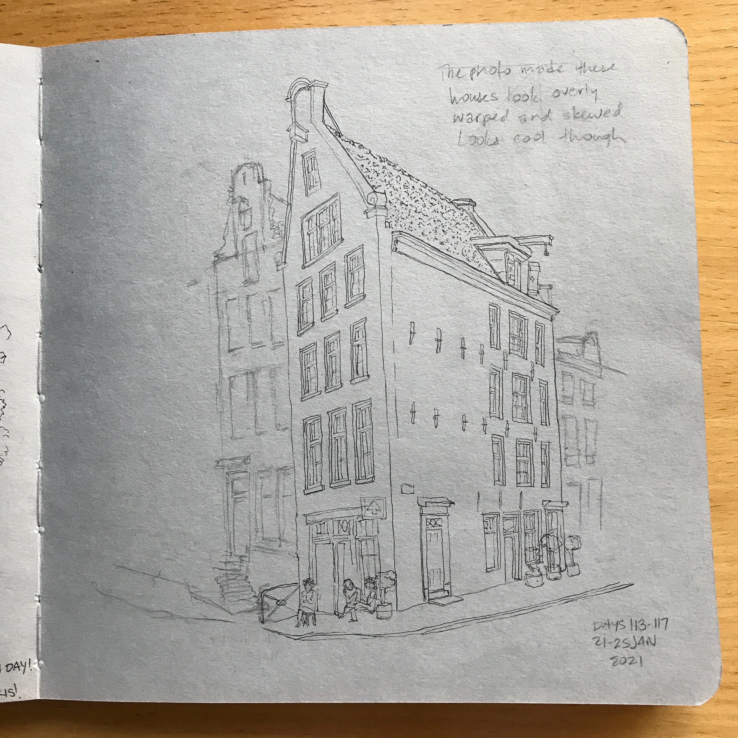Drawing Amsterdam Dailies, Day 117 - 25 January 2021
