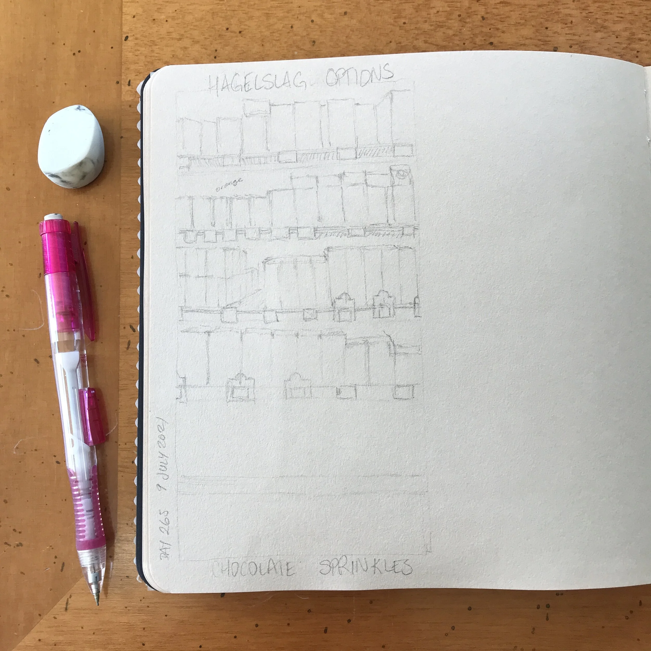 Drawing Amsterdam Dailies, Day 265 - 9 July 2021