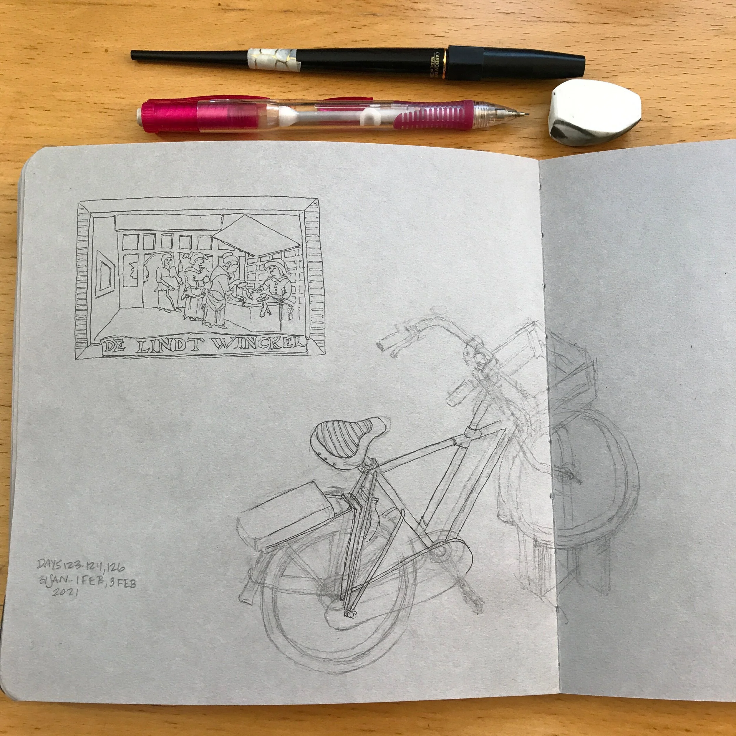 Drawing Amsterdam Dailies, Day 126 - 03 February 2021
