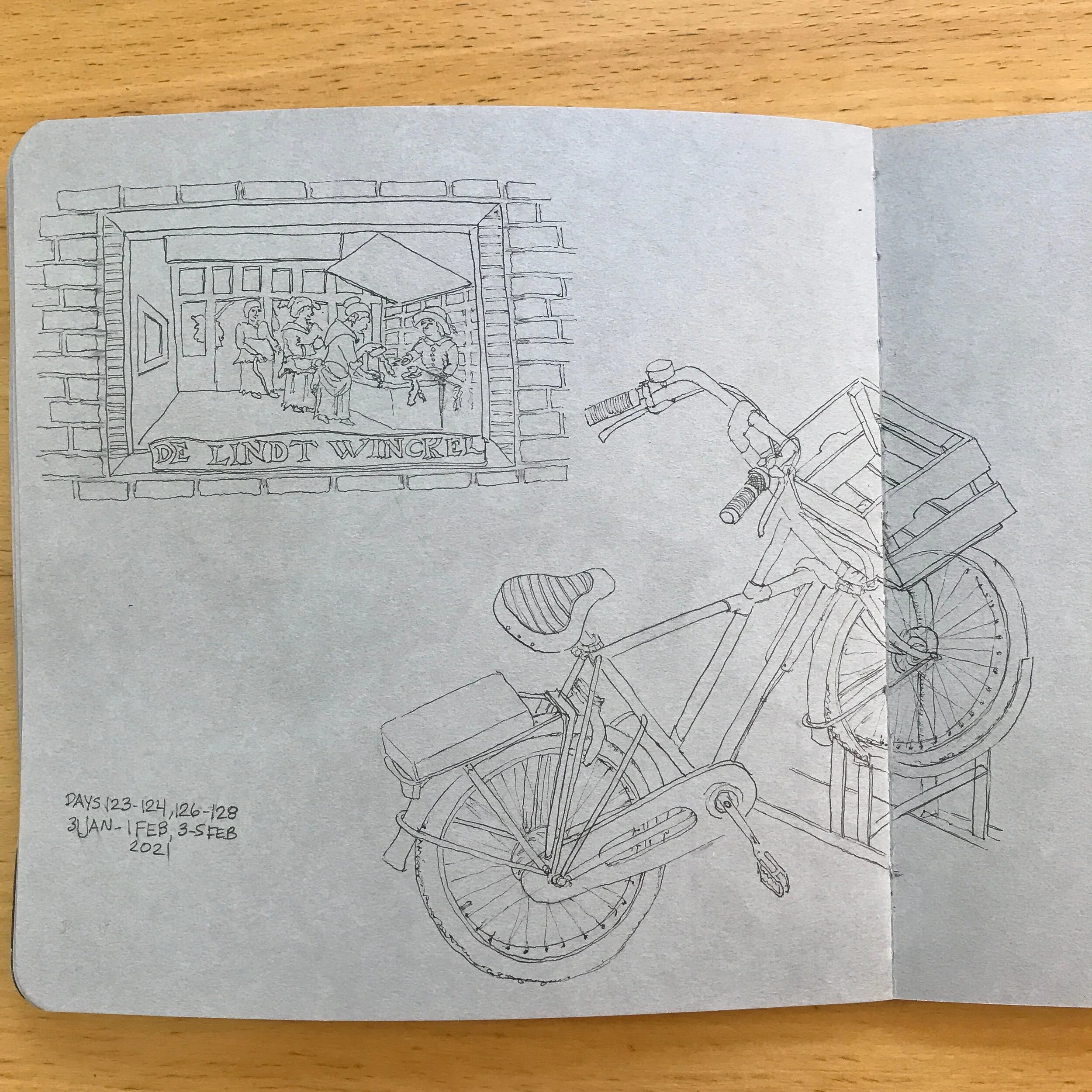 Drawing Amsterdam Dailies, Day 128 - 05 February 2021