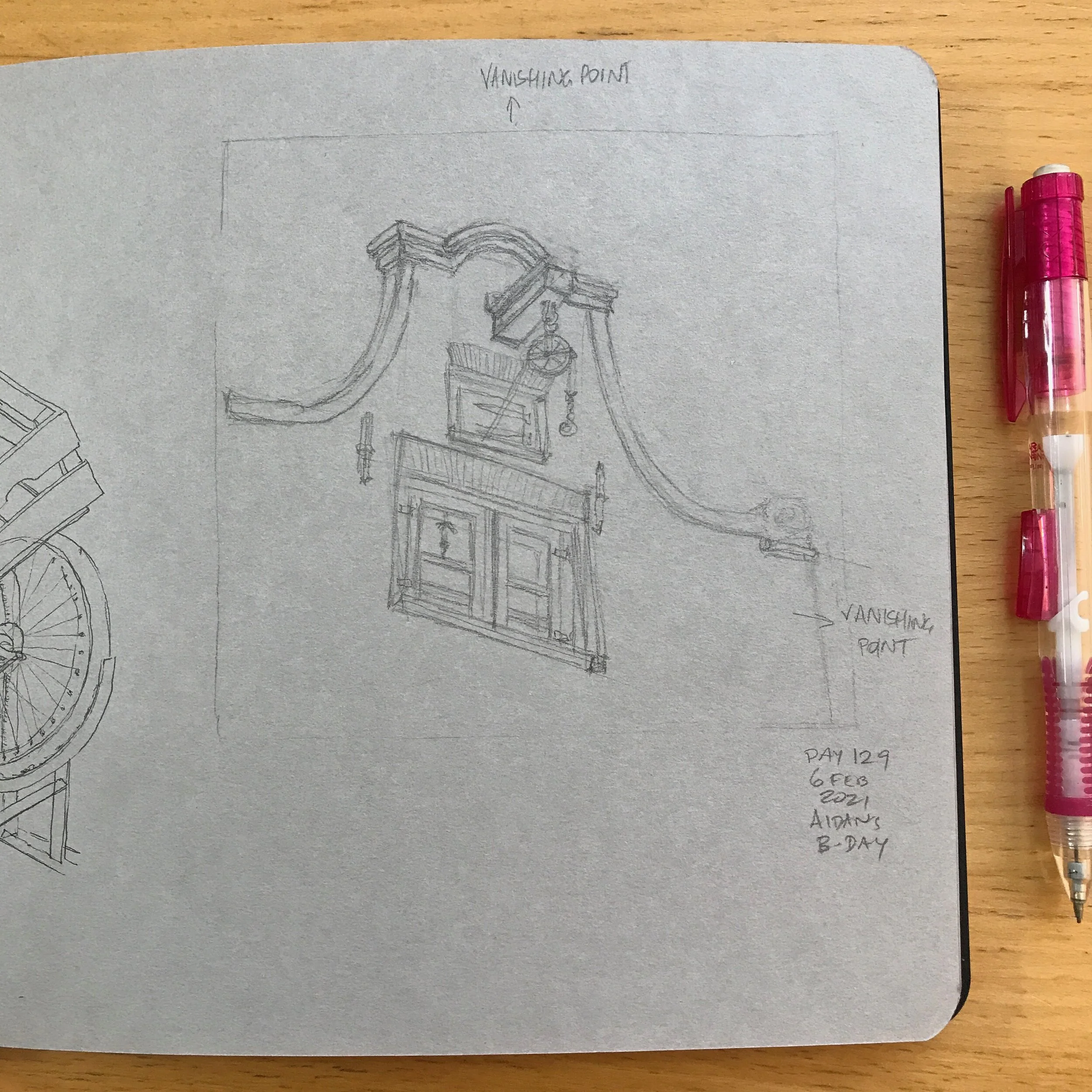 Drawing Amsterdam Dailies, Day 129 - 06 February 2021