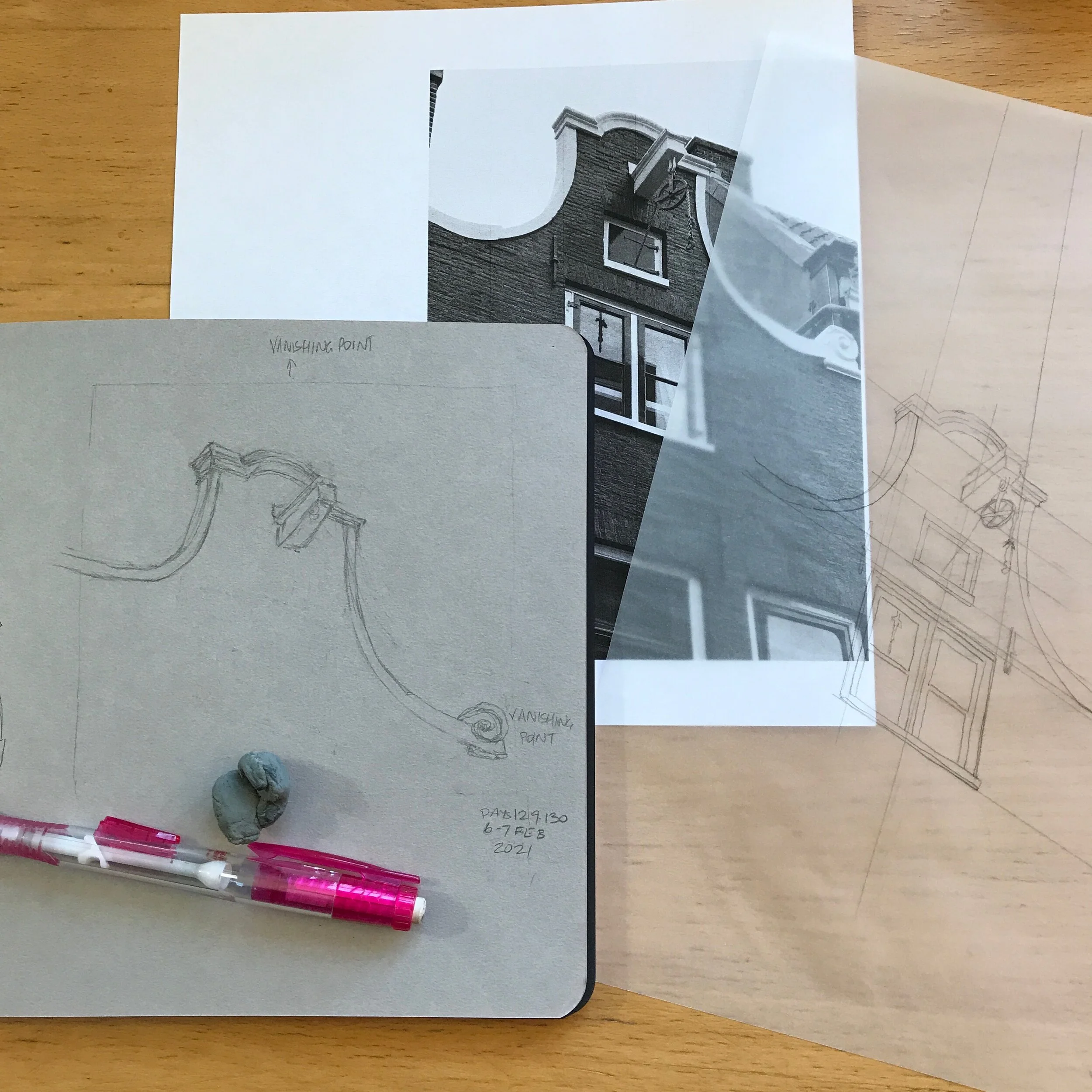 Drawing Amsterdam Dailies, Day 130 - 07 February 2021