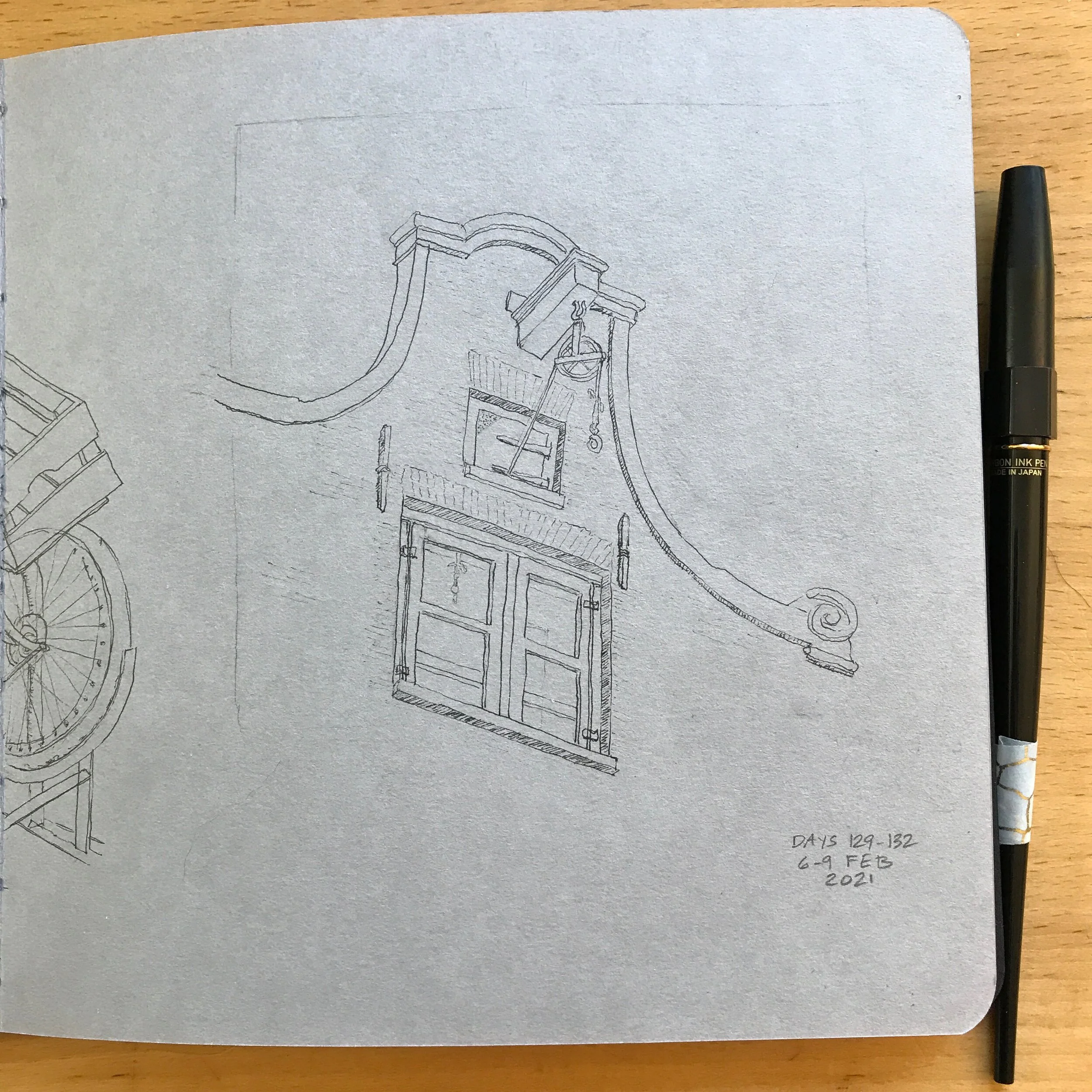 Drawing Amsterdam Dailies, Day 132 - 09 February 2021