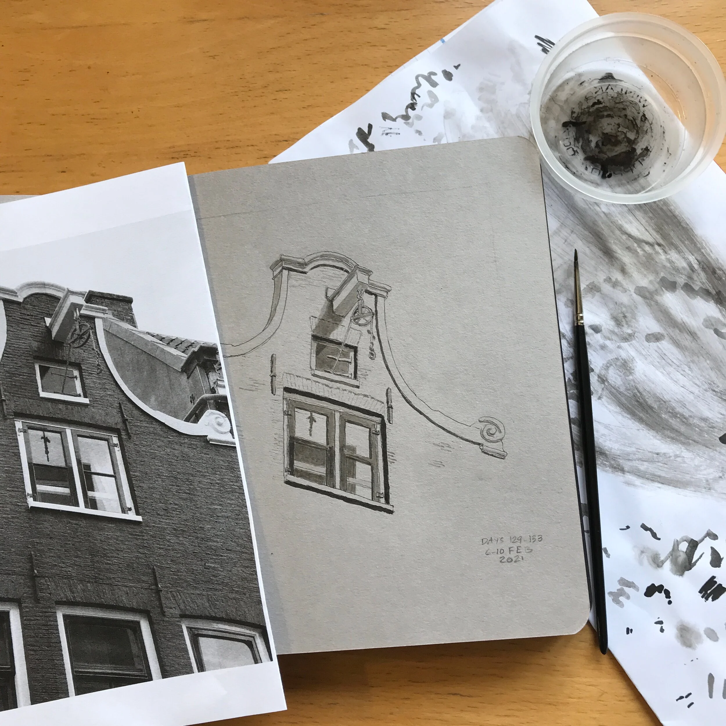 Drawing Amsterdam Dailies, Day 133 - 10 February 2021